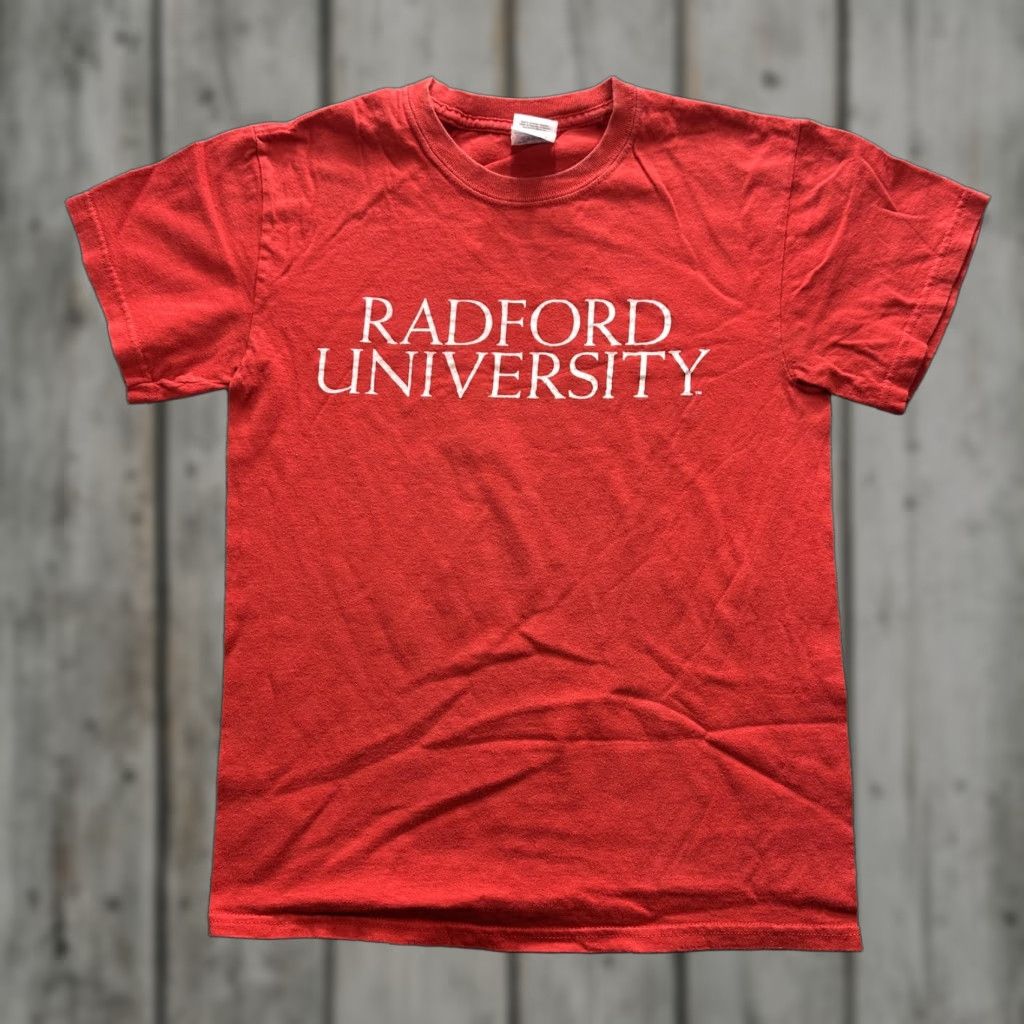 Gildan Radford University Shirt Gildan Heavy Cotton Mens Small Red College Tee Size US S / EU 44-46 / 1 - 1 Thumbnail