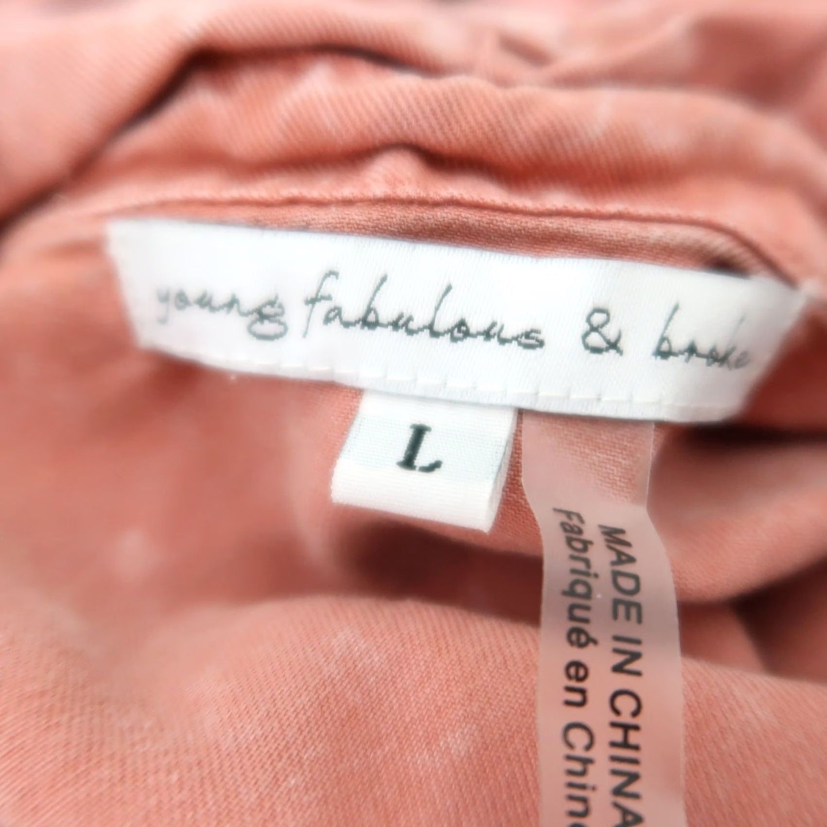 Young Fabulous & Broke Young Fabulous & Broke Shirt Dress L Pink Button Front Ruched Midi Long Sleeve Women Regular Size L / US 10 / IT 46 - 5 Thumbnail
