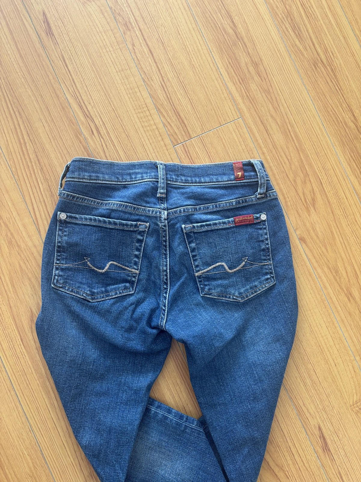 7 For All Mankind 7 for All Mankind Tailorless Original Bootcut Jeans Size 24" / US 00 / IT 34 - 4 Thumbnail