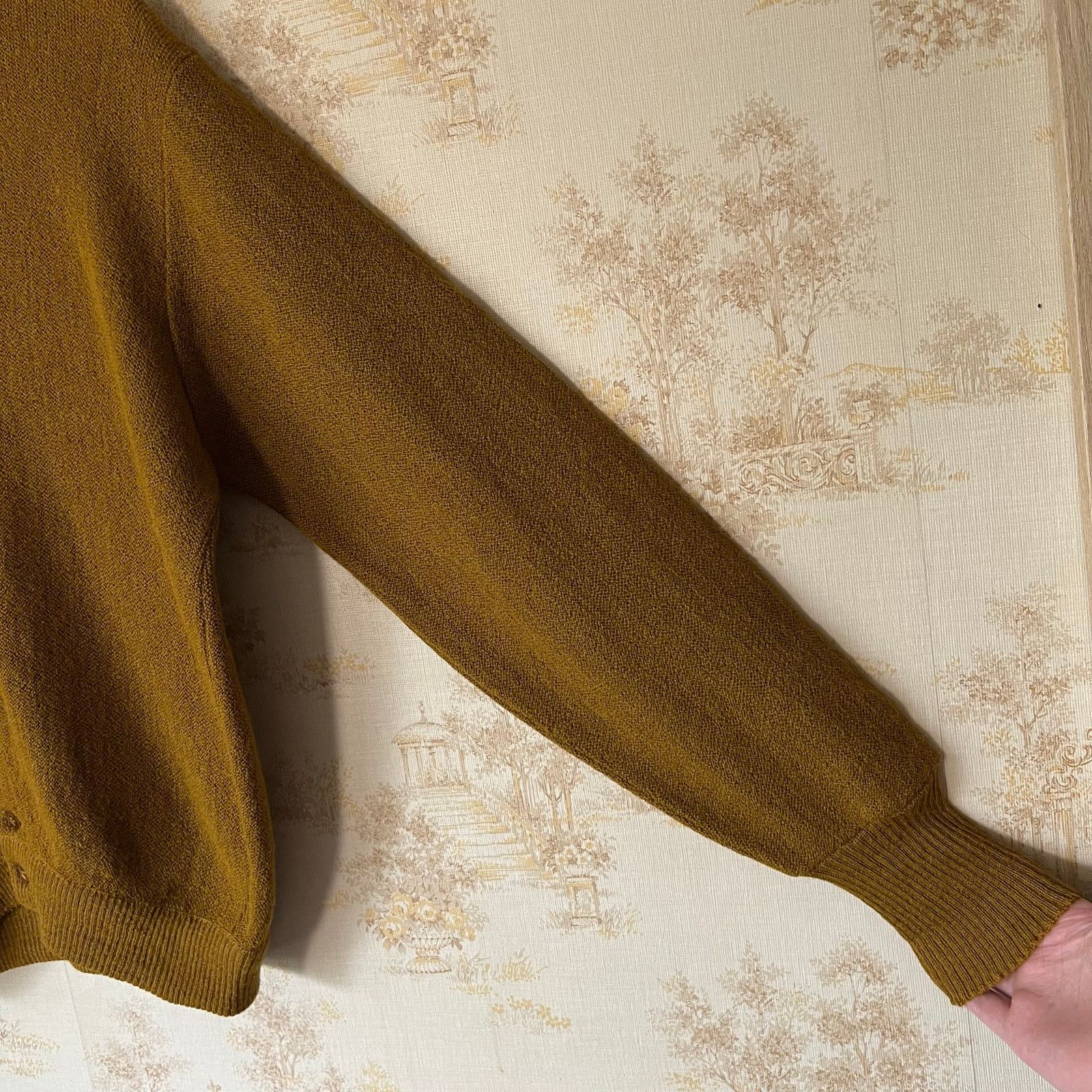 Jantzen 1970s Prep Golf Cardigan | "Three Under" Mustard Knit | M Size US M / EU 48-50 / 2 - 7 Thumbnail