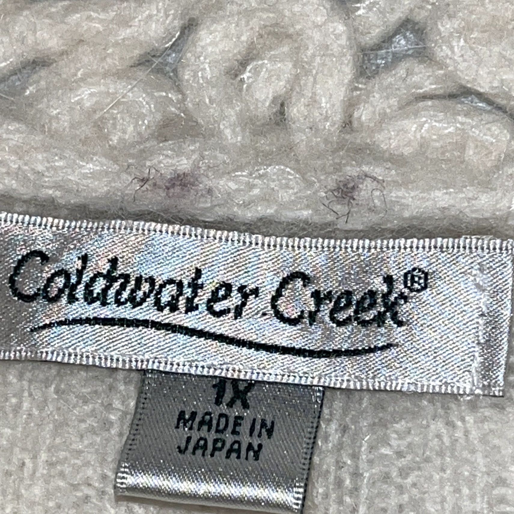 Coldwater Creek VINTAGE Coldwater Creek Angora Cardigan Sweater 1X Open Knit Cowl Neck Ivory Womens Pullover Size XL / US 12-14 / IT 48-50 - 6 Thumbnail