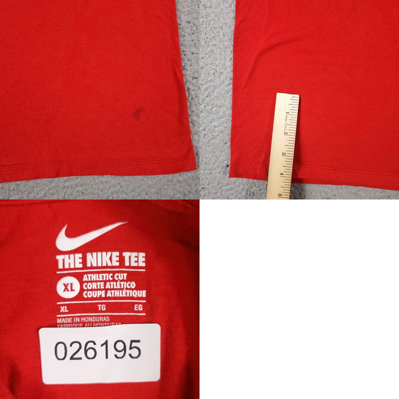 Nike Nike T Shirt Unisex XL Red Defend Your Turf Swoosh Casual Short Sleeve Adult Nike LeBron Logo Modern Sports Shirt Mens Womens Size US XL / EU 56 / 4 - 8 Thumbnail