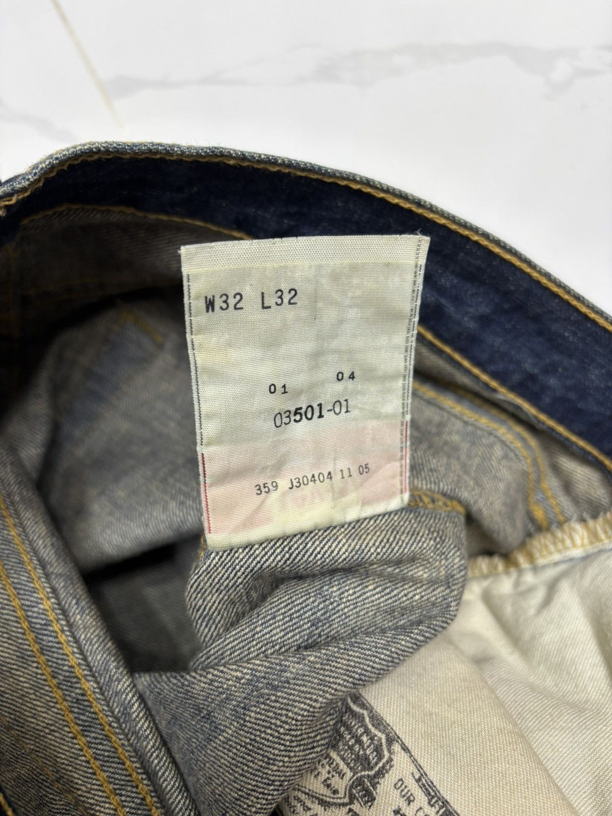 Kapital Levis 501 Mud Wash Japan Distressed Denim Jeans Size US 32 / EU 48 - 13 Thumbnail