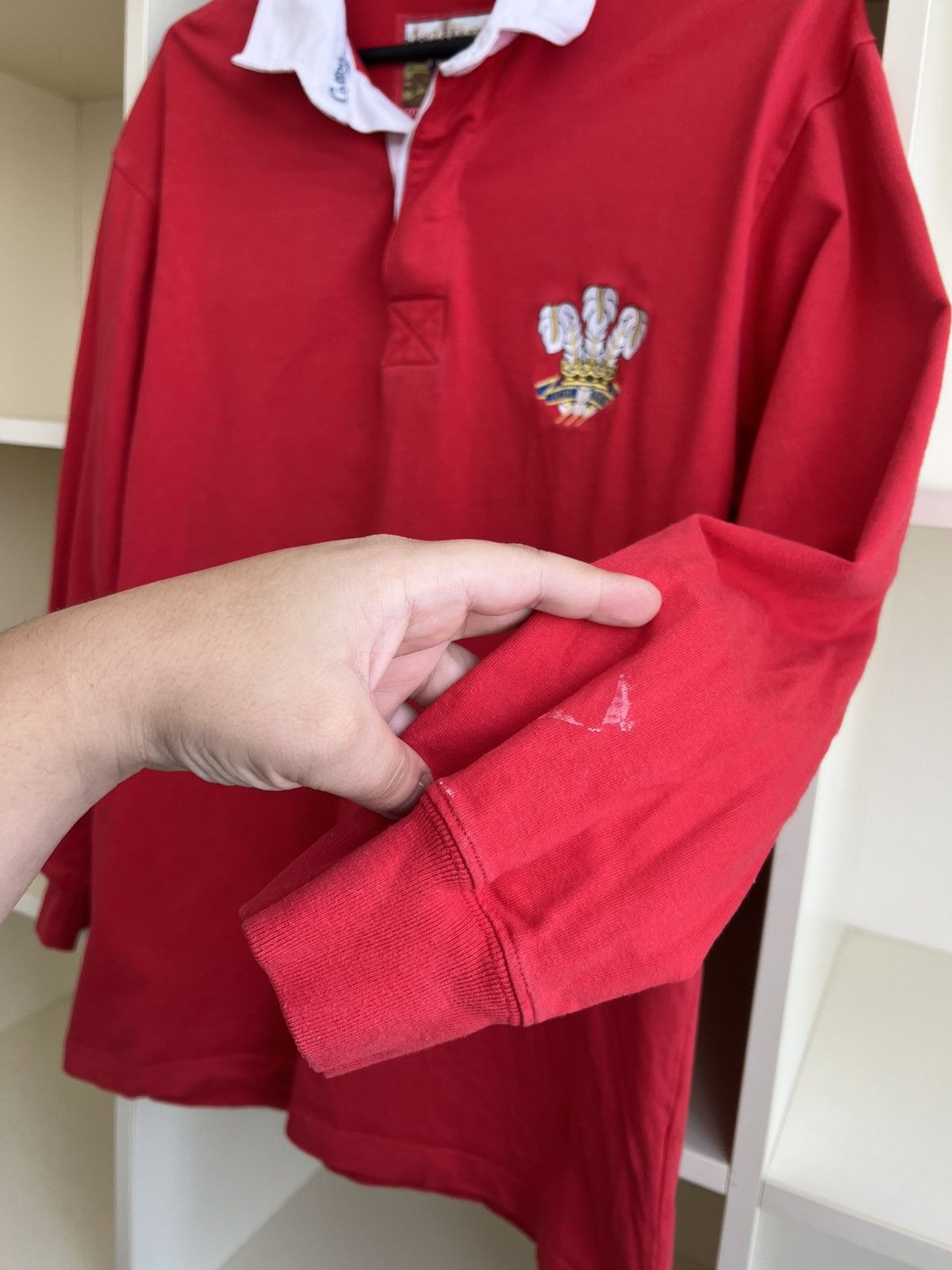 Cotton Traders Vintage Cotton Traders Wales Rugby Shirt Red Long Sleeve Size US S / EU 44-46 / 1 - 8 Thumbnail
