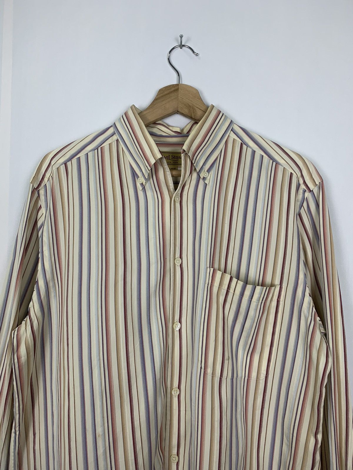 Paul Stuart × Vintage Vintage Paul Stuart Button Shirt Size US L / EU 52-54 / 3 - 3 Thumbnail