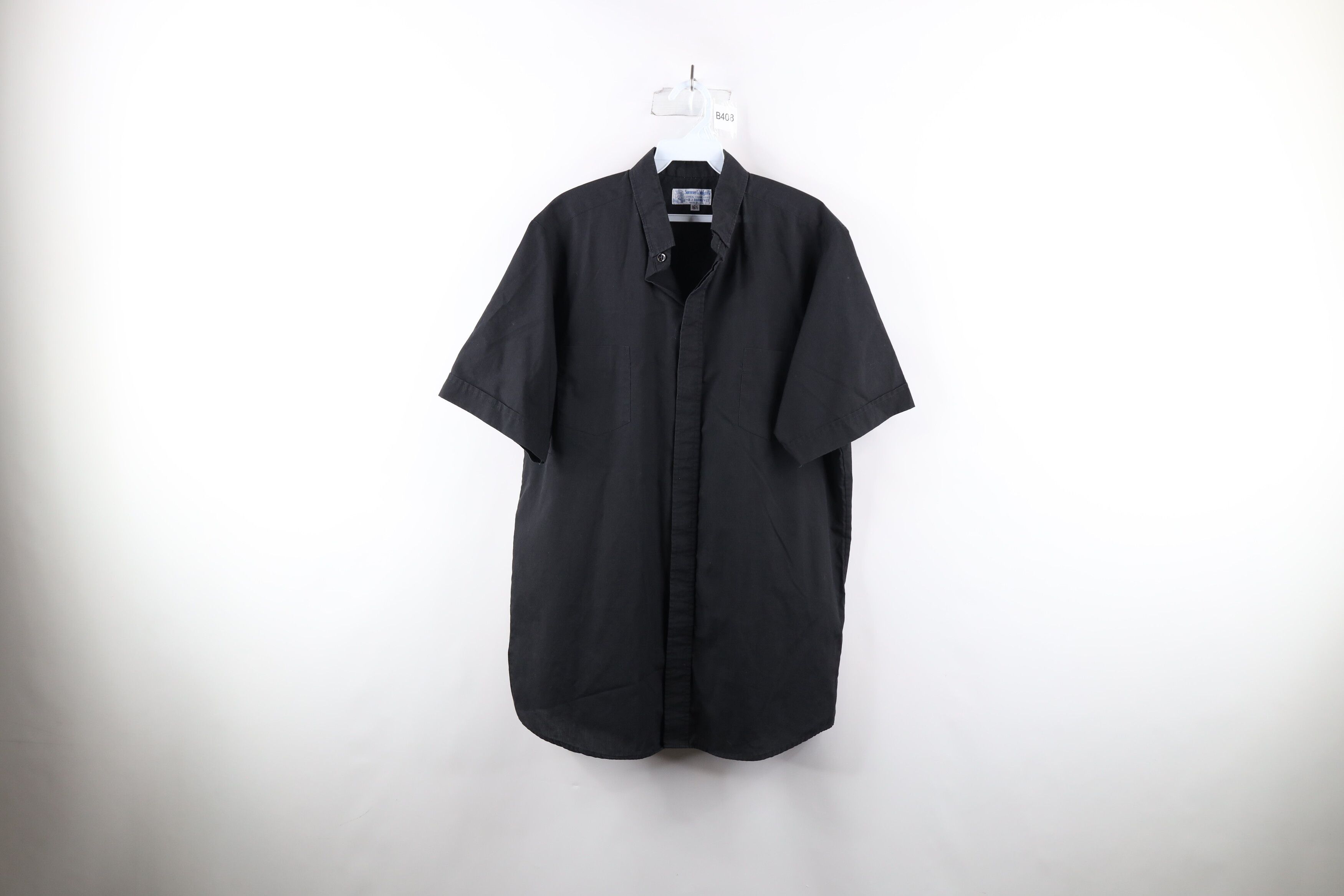 Vintage Vintage 60s 70s Streetwear Collar Button Shirt Black USA Size US M / EU 48-50 / 2 - 1 Preview
