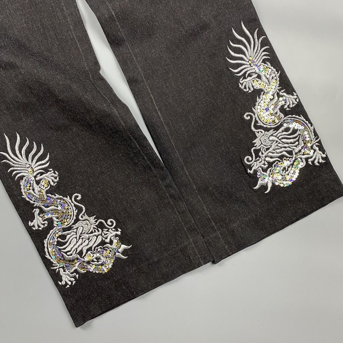 Vivienne Tam Vivienne Tam Bootcut Dragon Embroidered with Sequins Size 28" / US 6 / IT 42 - 8 Thumbnail