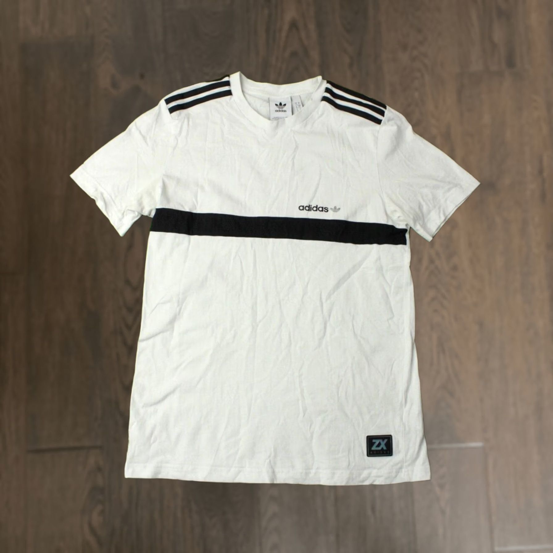 Adidas ADIDAS ZX ORIGINAL T-Shirt SHIRT Men 2020 Casual Short Sleeve 100% Cotton White Black Size S Classic Logo Jersey Length 68 cm Pit to Pit 48 cm Summer Size US S / EU 44-46 / 1 - 1 Thumbnail