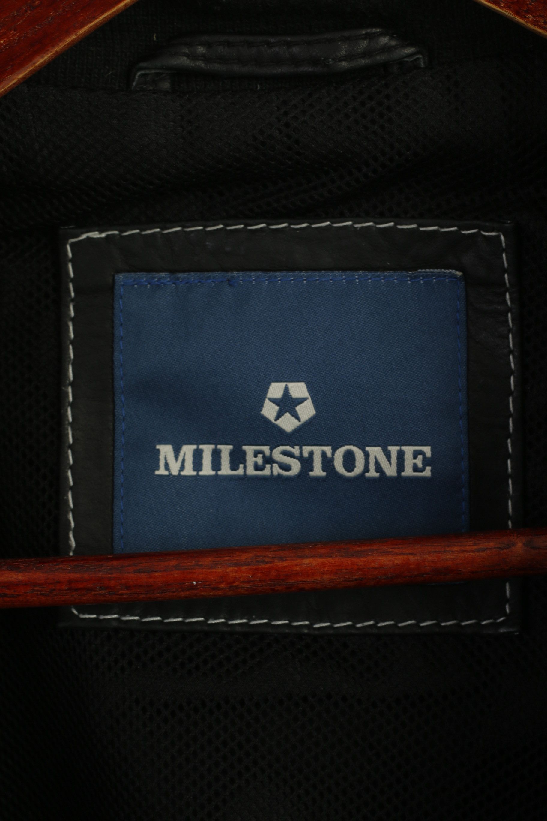 Milestone Milestone Men 58 3XL (XL) Jacket Black Leather 3226 Size 3XL / US 20-22 - 5 Thumbnail