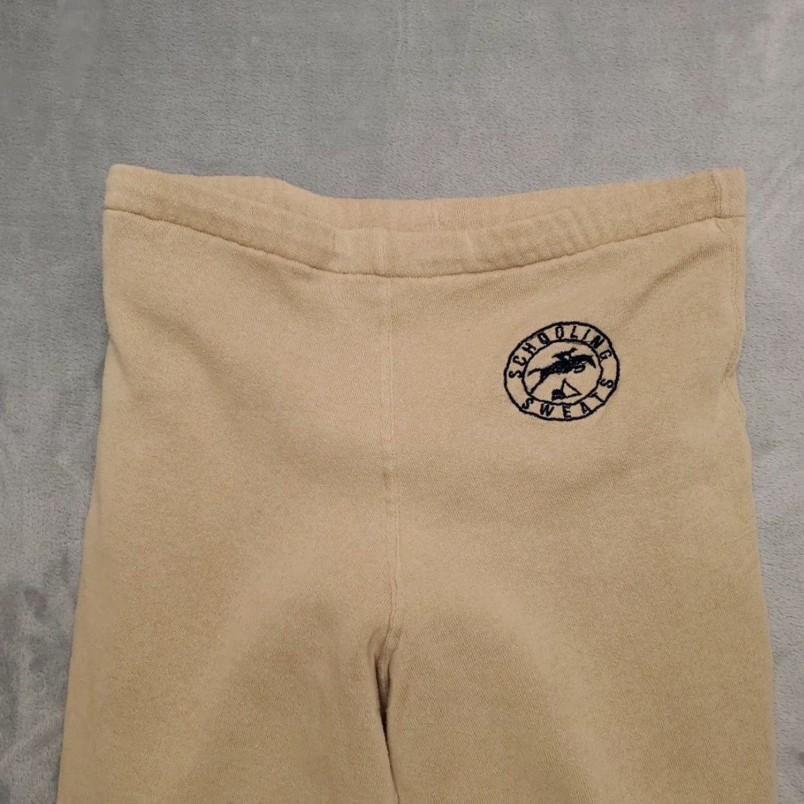 Vintage VINTAGE Schooling Sweats Pants Mens Large Tan Beige Equestrian Jodhpur Fleece USA 90s Logo Embroidered Size US 33 - 3 Thumbnail