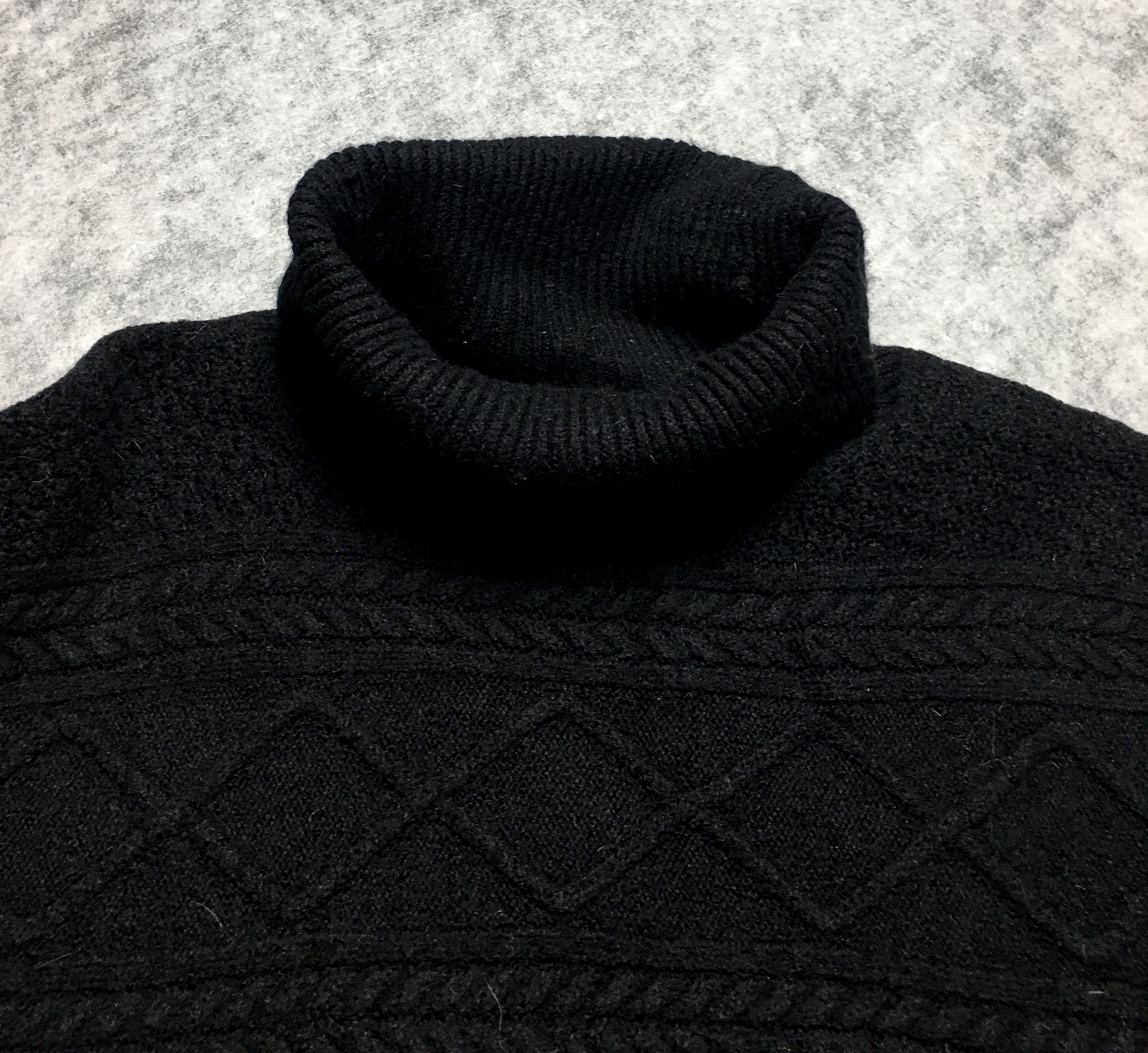 Versace Versace Collection Black Knit Turtleneck Sweater Size M / US 6-8 / IT 42-44 - 6 Thumbnail