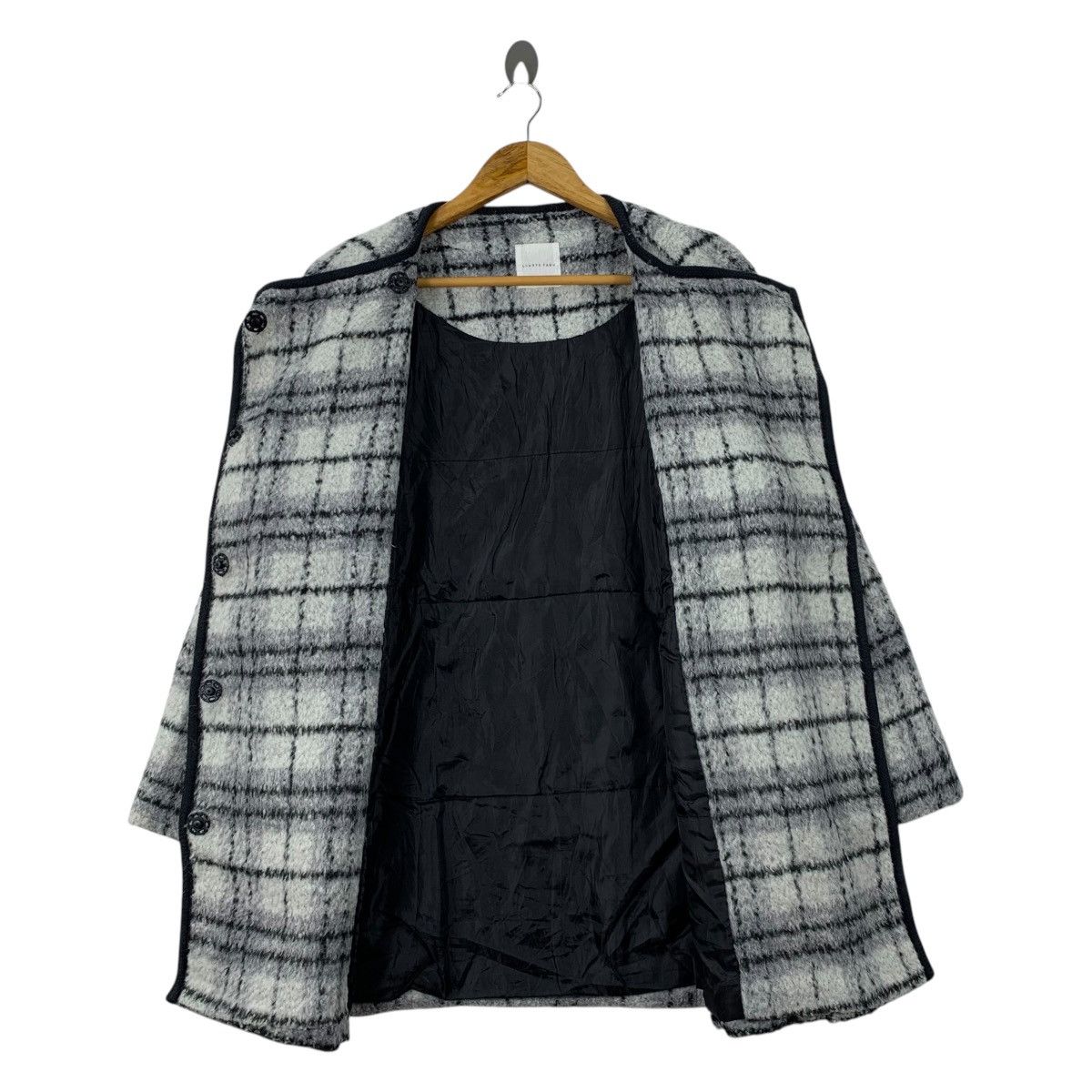 Japanese Brand × LOWRYS FARM LOWRYS FARM Japanese Brand Checkered Wool Long Coat Jacket Size M / US 6-8 / IT 42-44 - 3 Thumbnail