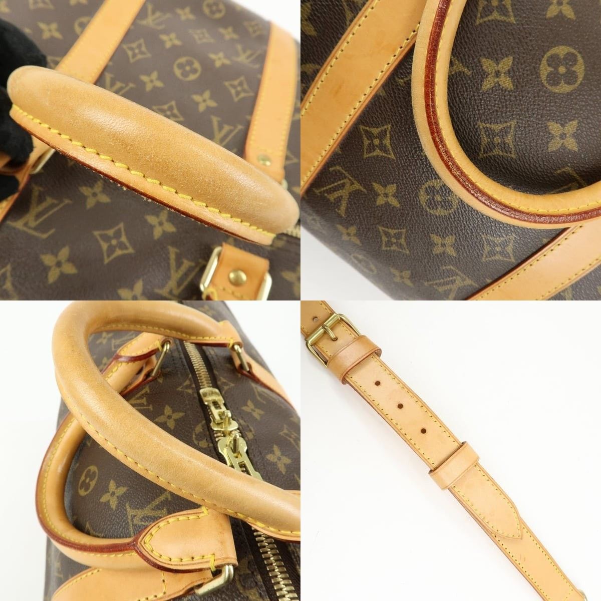 Louis Vuitton Louis Vuitton Monogram Keepall Bandouliere 50 Duffle Bag Size ONE SIZE - 4 Thumbnail