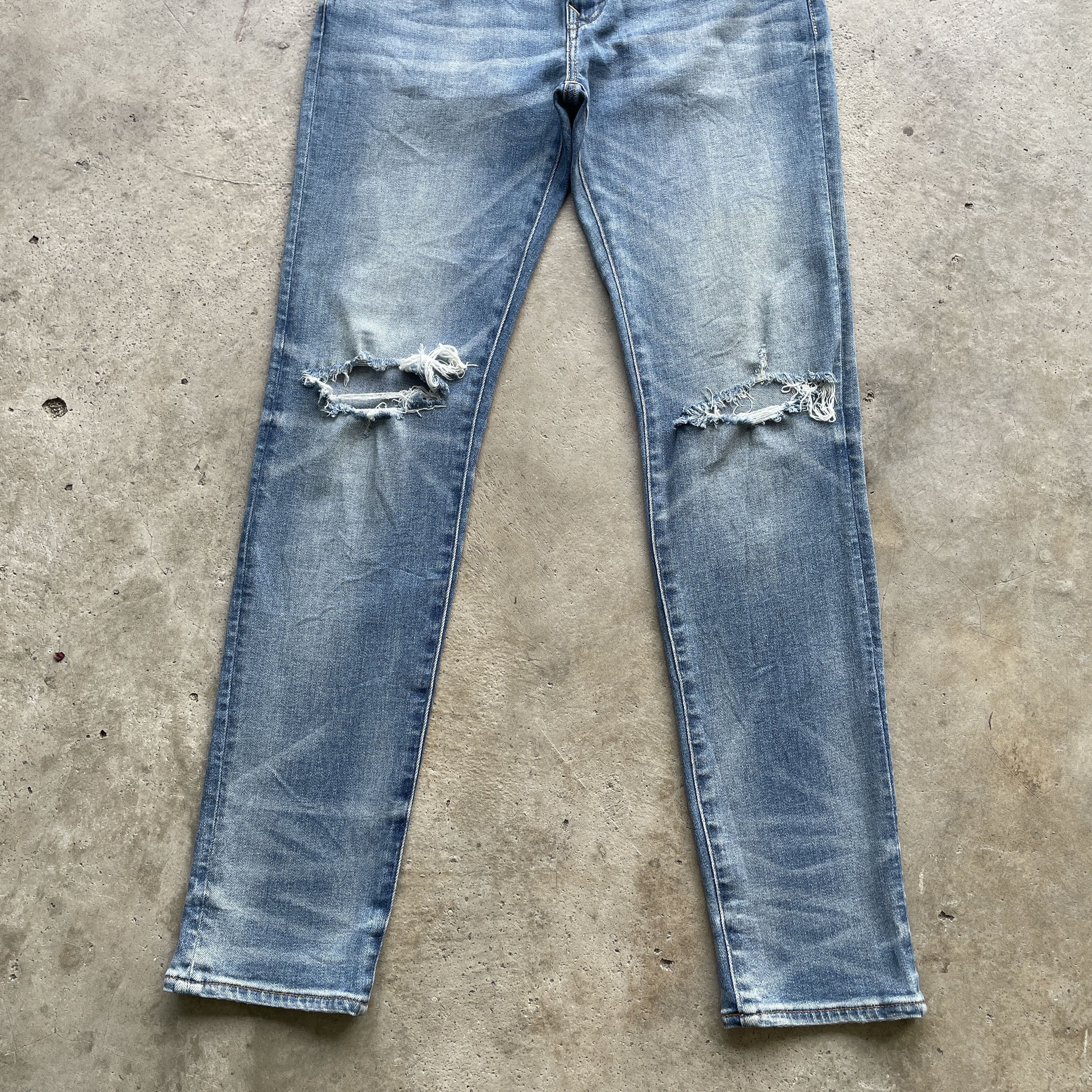 American Eagle Outfitters VINTAGE AMERICAN EAGLE DENIM DISTRESSED RIPPED PANTS JEANS Size US 31 - 4 Thumbnail