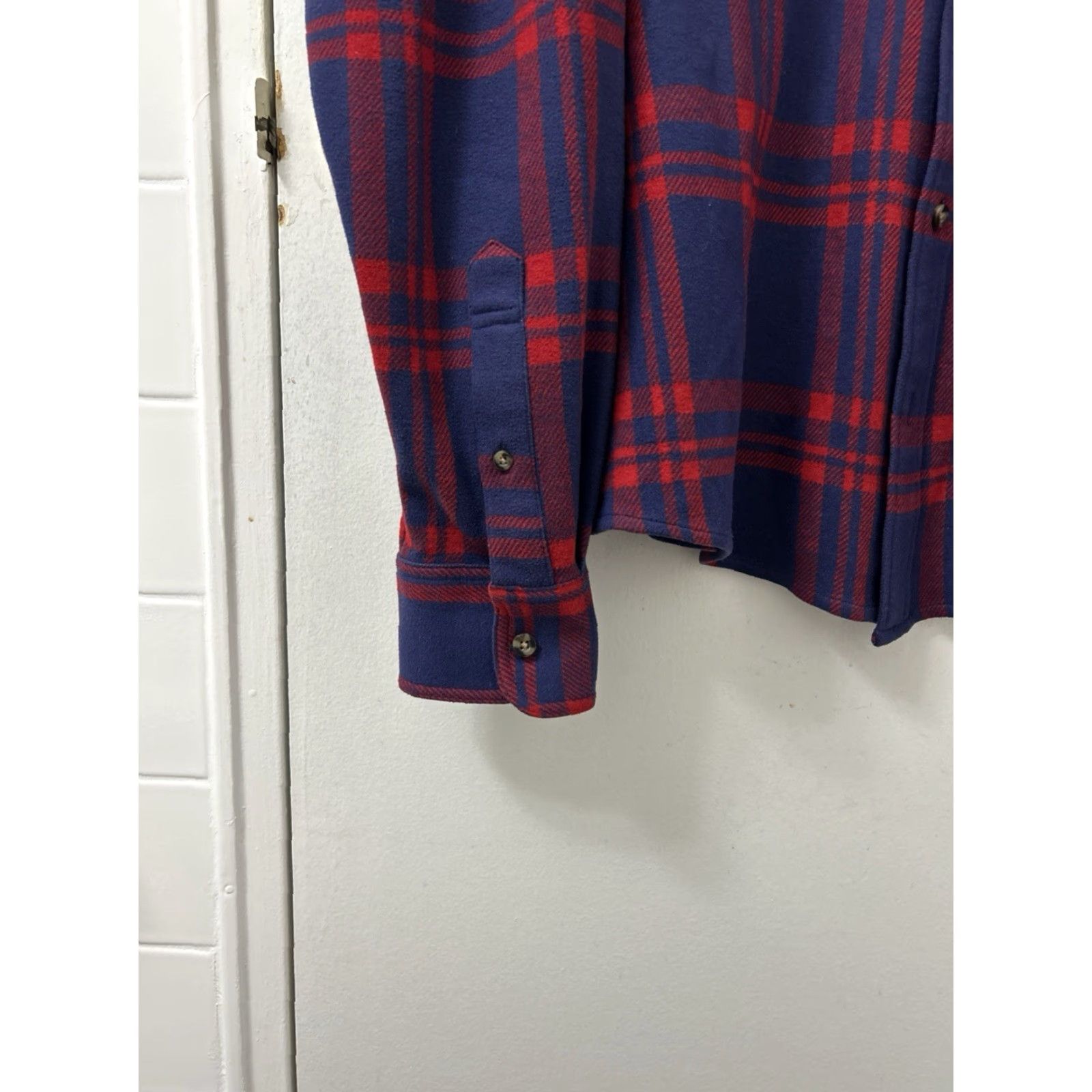 Vintage FAIR HARBOR Dunewood Flannel Shirt Womens XL Blue Red Plaid Button-Up Size XL / US 12-14 / IT 48-50 - 6 Thumbnail