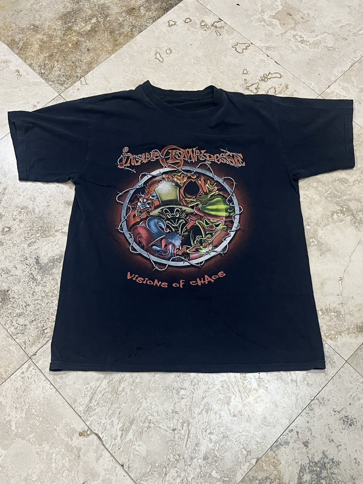 Band Tees Y2K ICP Visions of Chaos Thrashed Grunge Tee Size US L / EU 52-54 / 3 - 1 Thumbnail