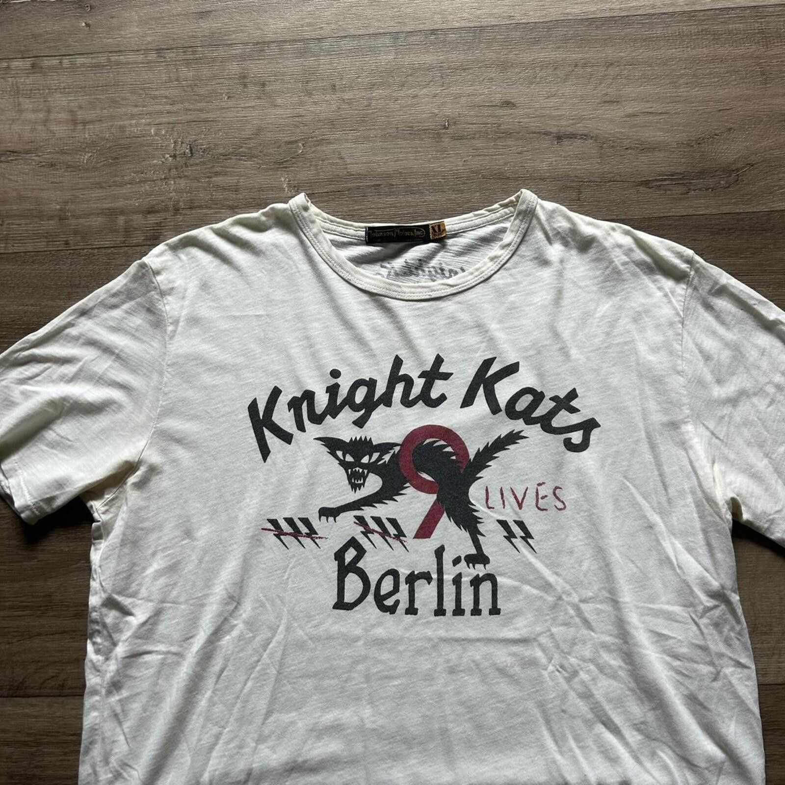 Other Vintage y2k 9 Lives Knight Kats Berlin white t shirt Size US XL / EU 56 / 4 - 2 Thumbnail