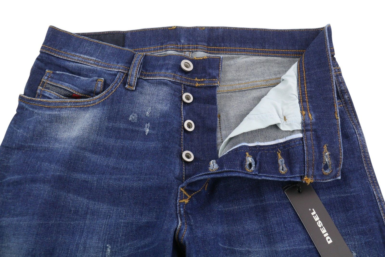 Diesel TEPPHAR 084TX W28/L32 Blue Faded Skinny Jeans 89067 Size US 28 / EU 44 - 5 Thumbnail