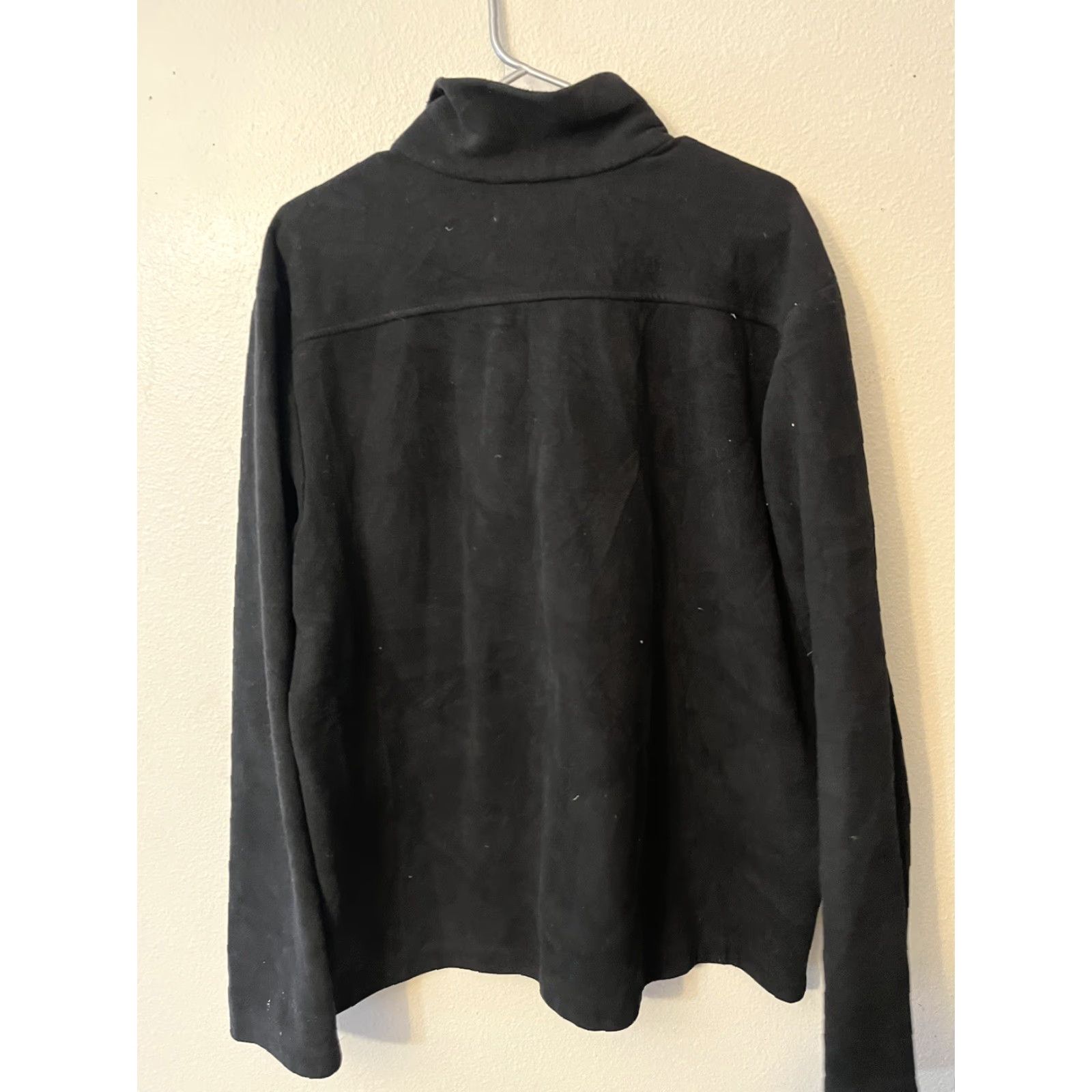 Banana Republic Banana Republic Sweater Men XL Black Cotton Knit 1/4 Zip Pullover Cardigan? Size US XL / EU 56 / 4 - 3 Thumbnail