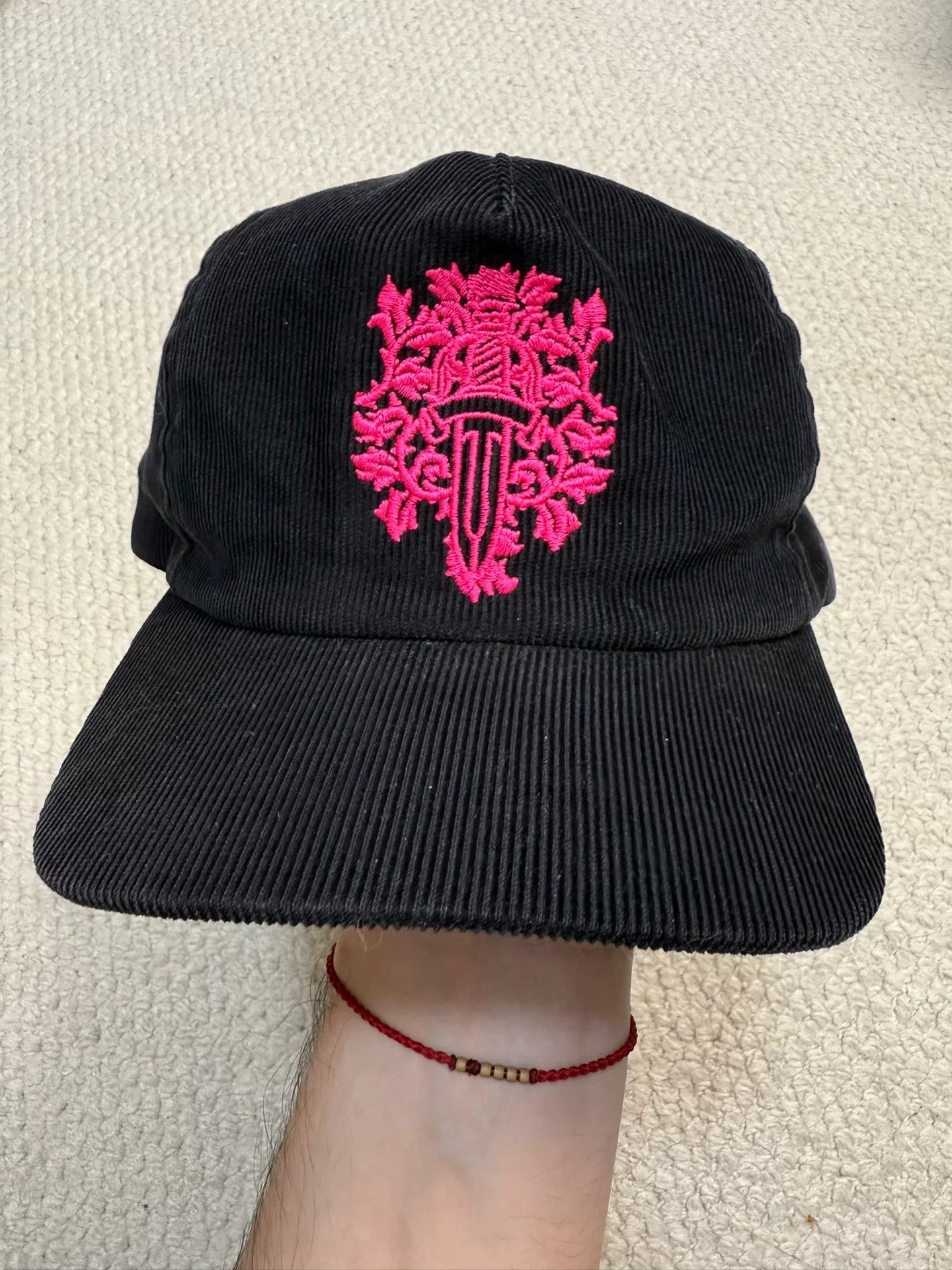Chrome Hearts Chrome Hearts Black Corduroy Baseball Cap Size ONE SIZE - 1 Thumbnail