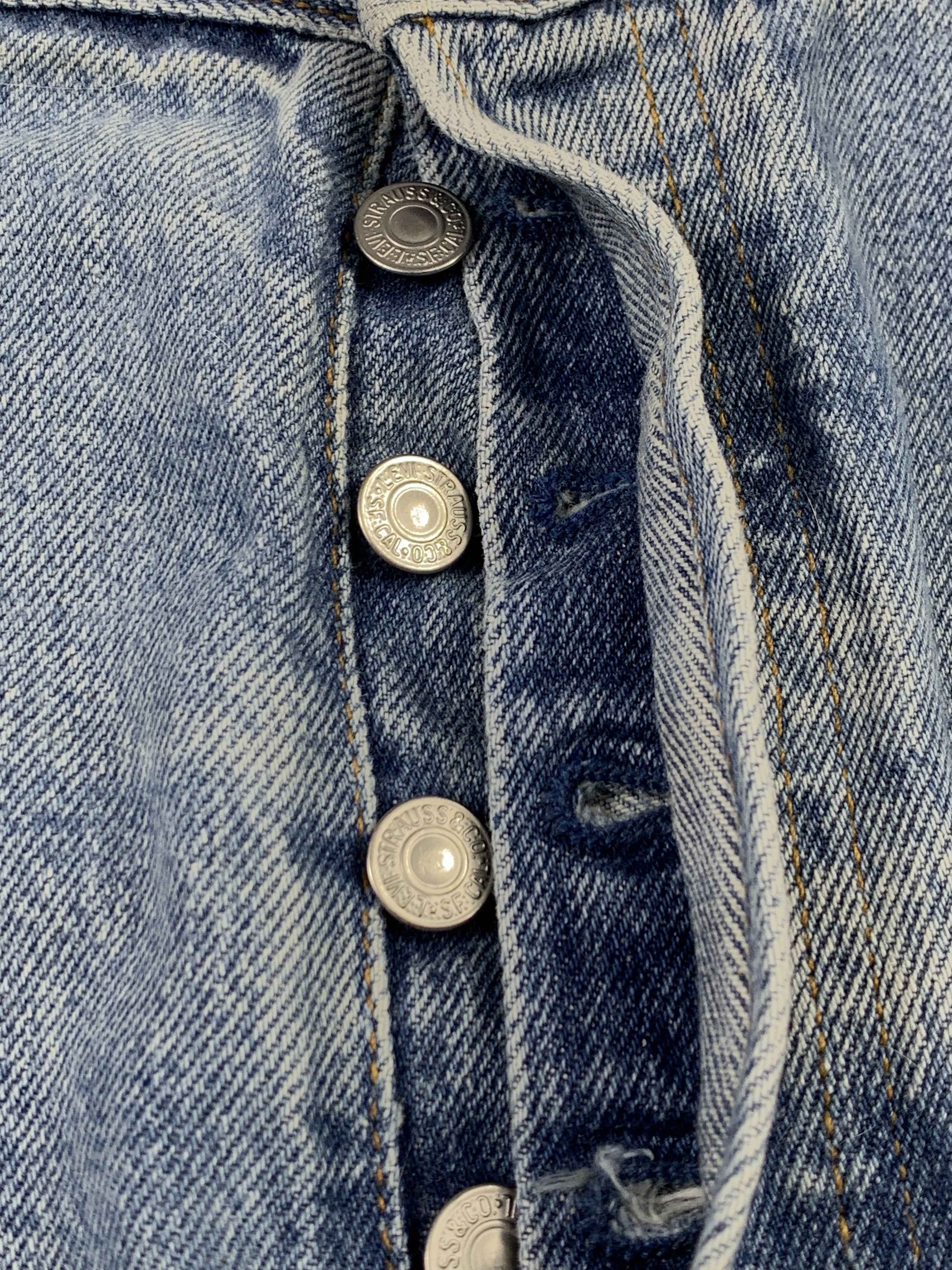 Levi's × Vintage Vintage Levis 501 Light Washed Jeans Size US 38 / EU 54 - 10 Thumbnail