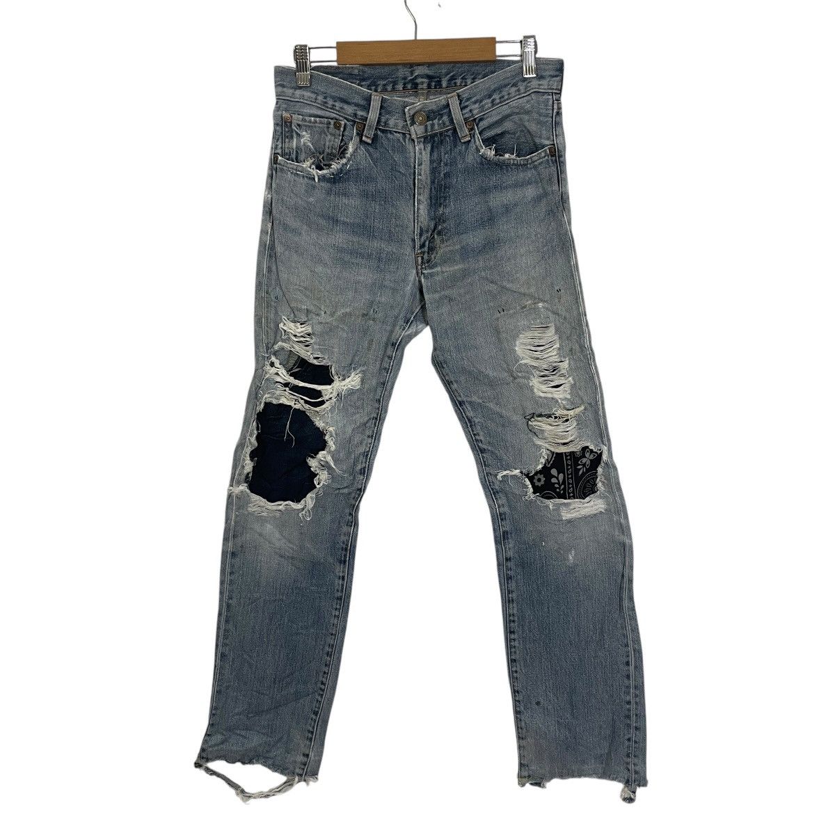 Levi's Vintage Levis 505 Distressed Denim Jeans Size US 28 / EU 44 - 1 Thumbnail