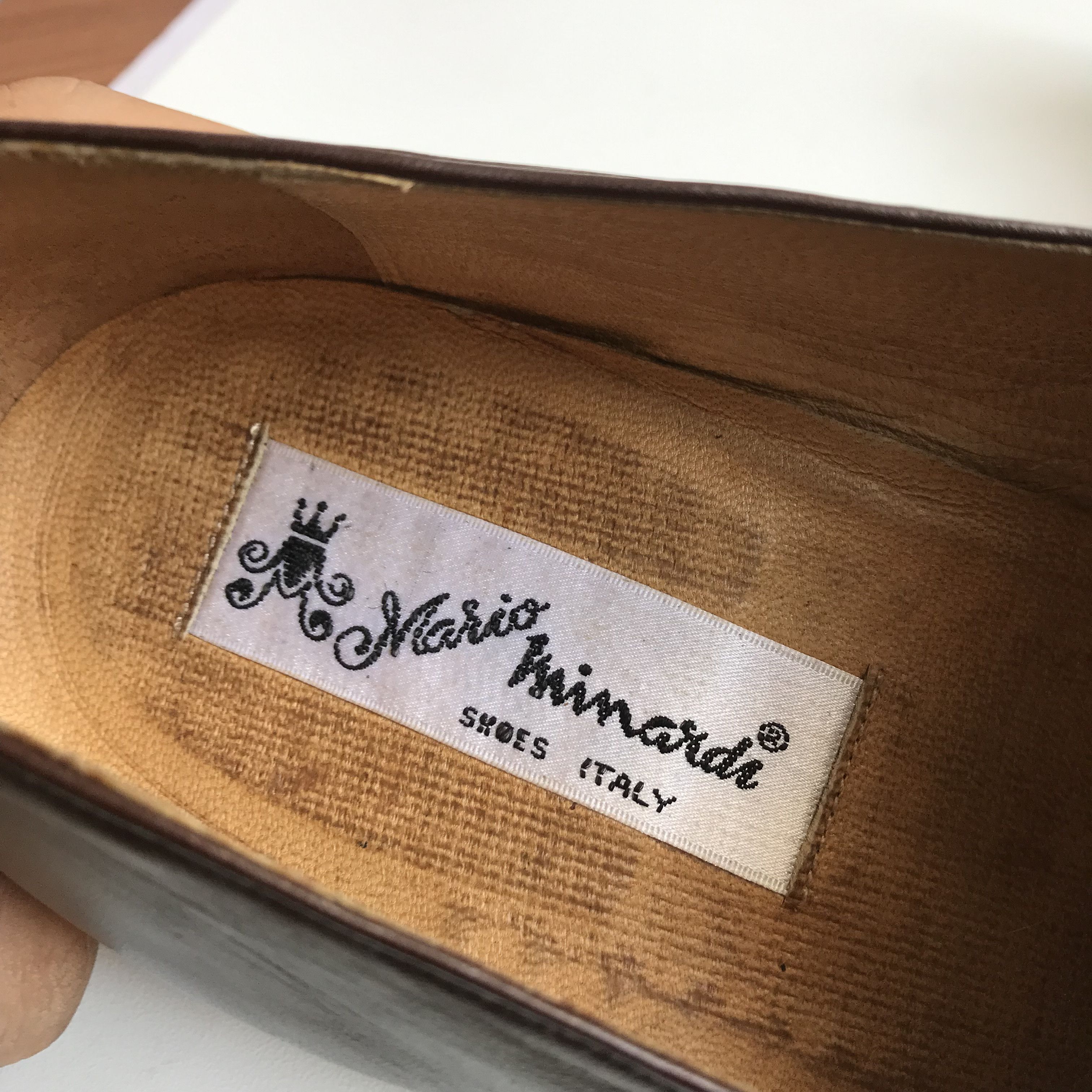 Designer Vintage Mario Minardi italian Penny Loafer Tassle brown Size US 8 / EU 41 - 11 Thumbnail