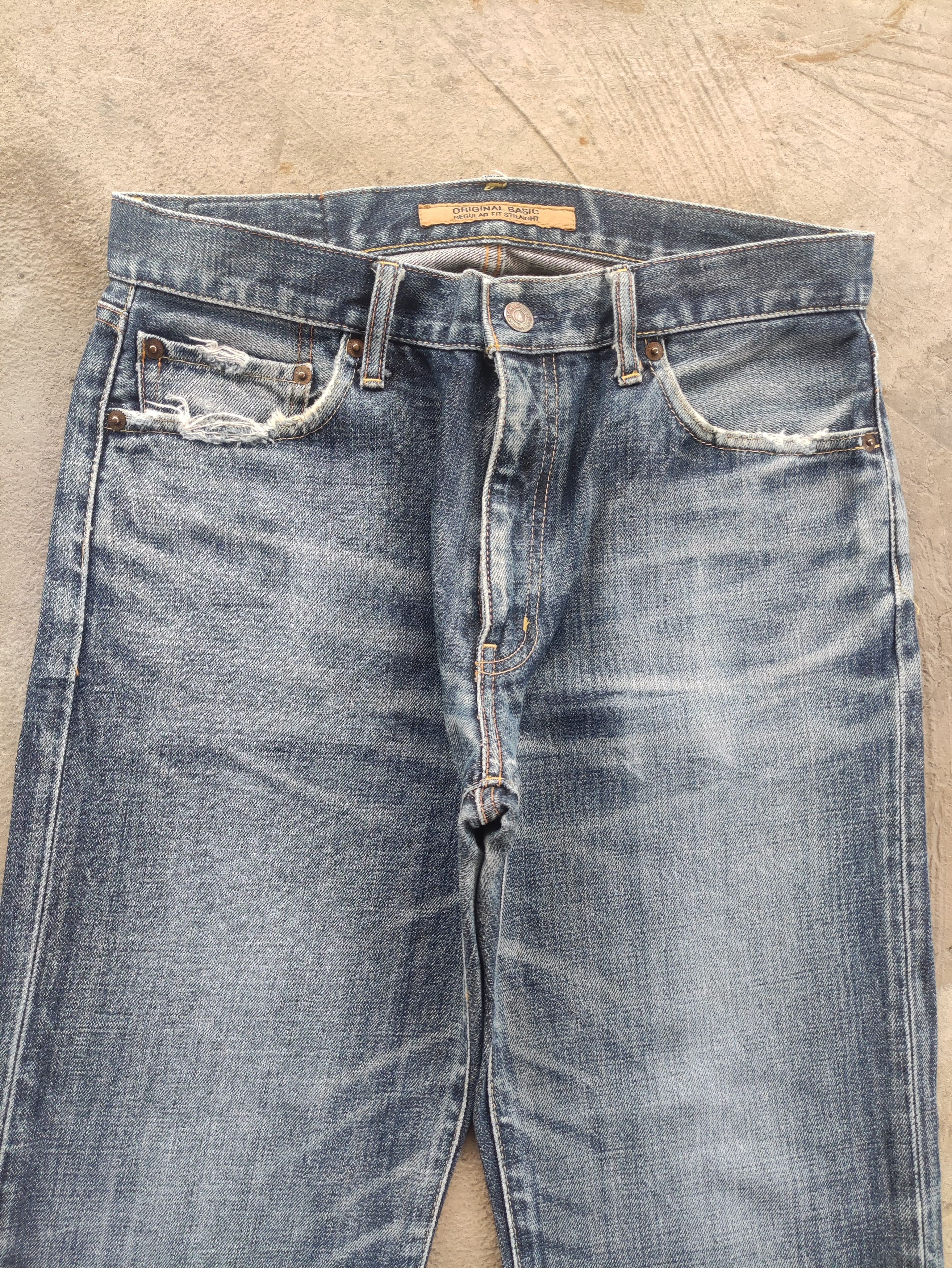 Japanese Brand Vintage Japanese Jean Distressed Faded Denim Size US 32 / EU 48 - 3 Thumbnail