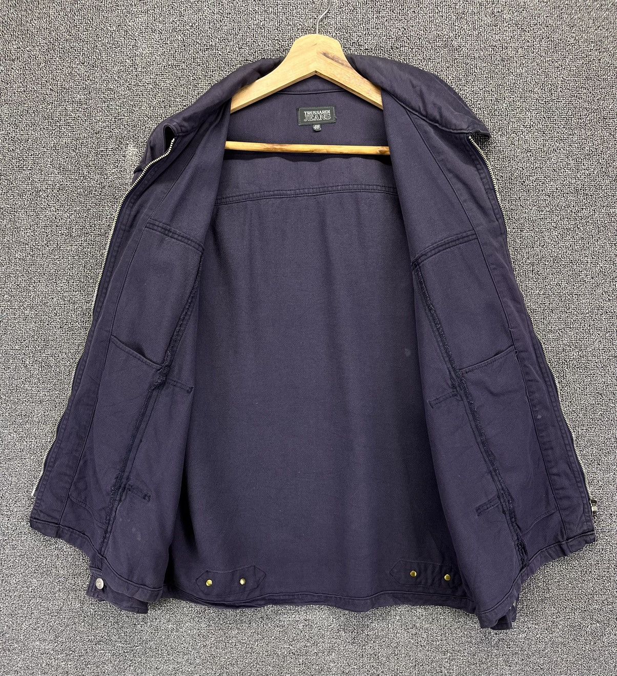 Trussardi Vintage Trussardi Jeans Luxury Rare Zip Up Jacket Size US L / EU 52-54 / 3 - 5 Thumbnail