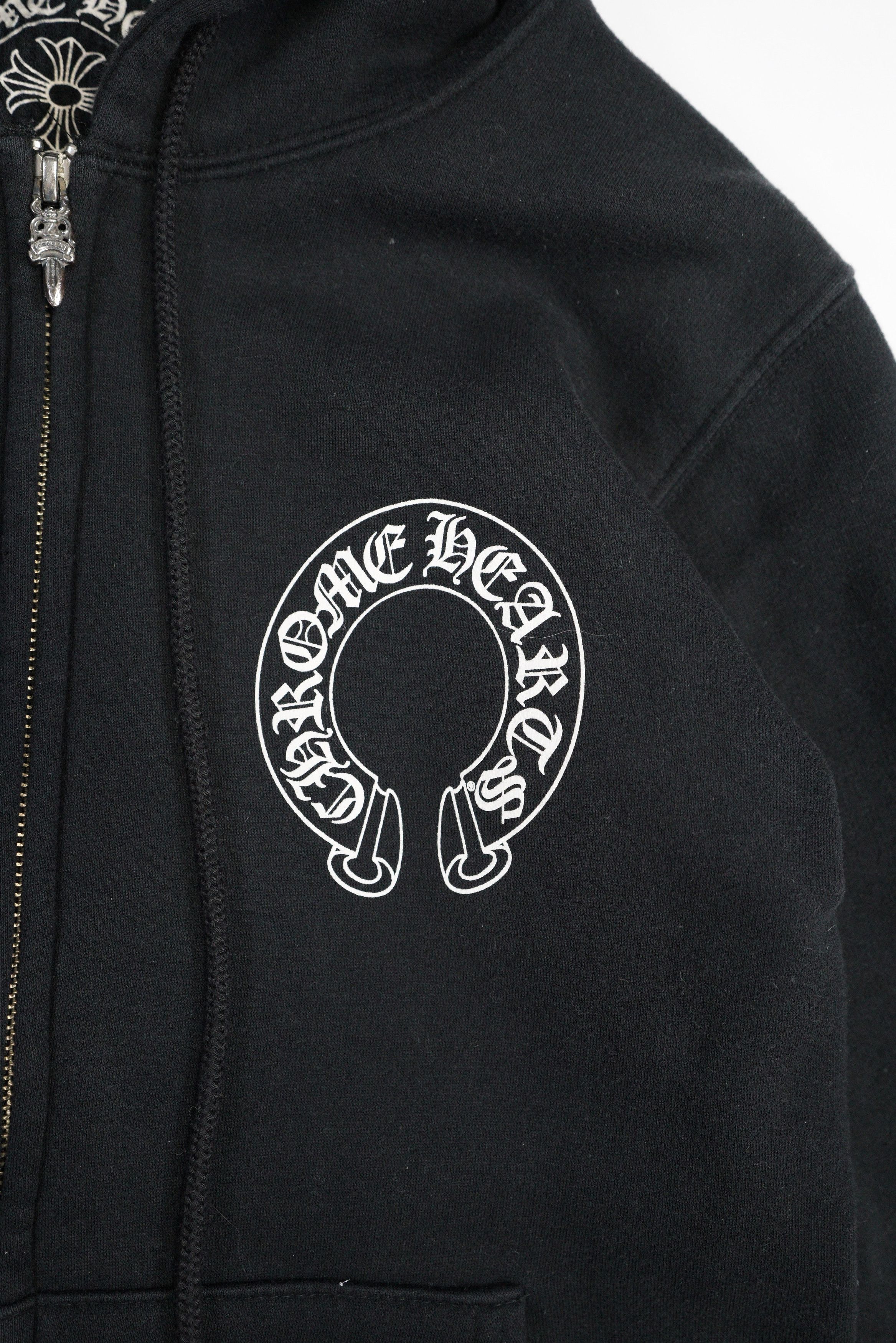Chrome Hearts Chrome Hearts Vintage Srcoll Logo Waffle Cross Zip-Up Hoodie Size US S / EU 44-46 / 1 - 3 Thumbnail