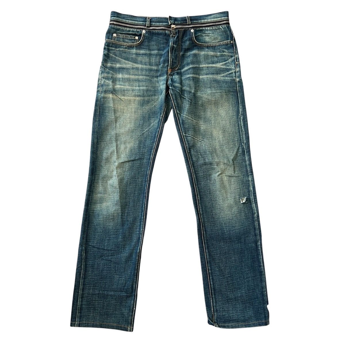 Dior Dior Homme “Zip-It” 19CM Cummerbund Denim Jeans | Grailed