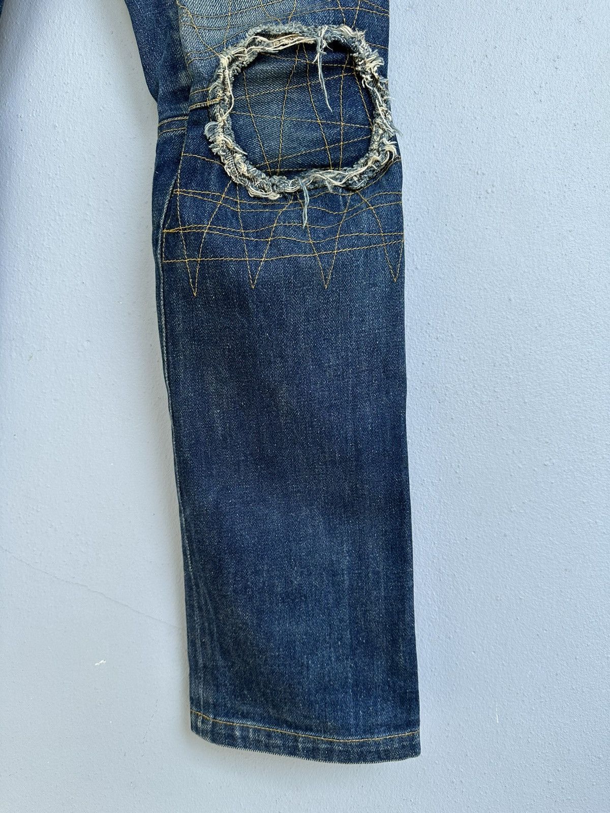 Christopher Nemeth Vintage Nemeth Distressed Biker Jeans Size US 31 - 11 Thumbnail