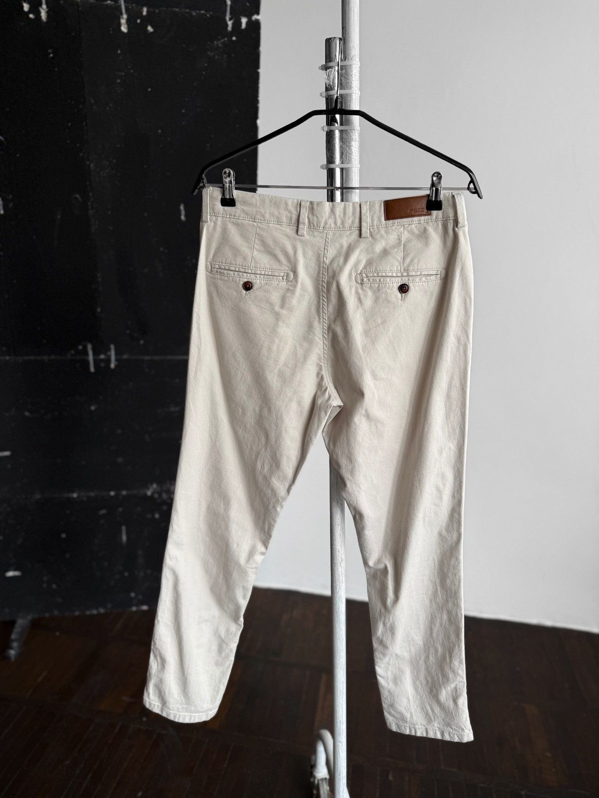Jack & Jones Jack & Jones Mens Beige Cream Chino Trousers Pants Size US 31 - 7 Thumbnail