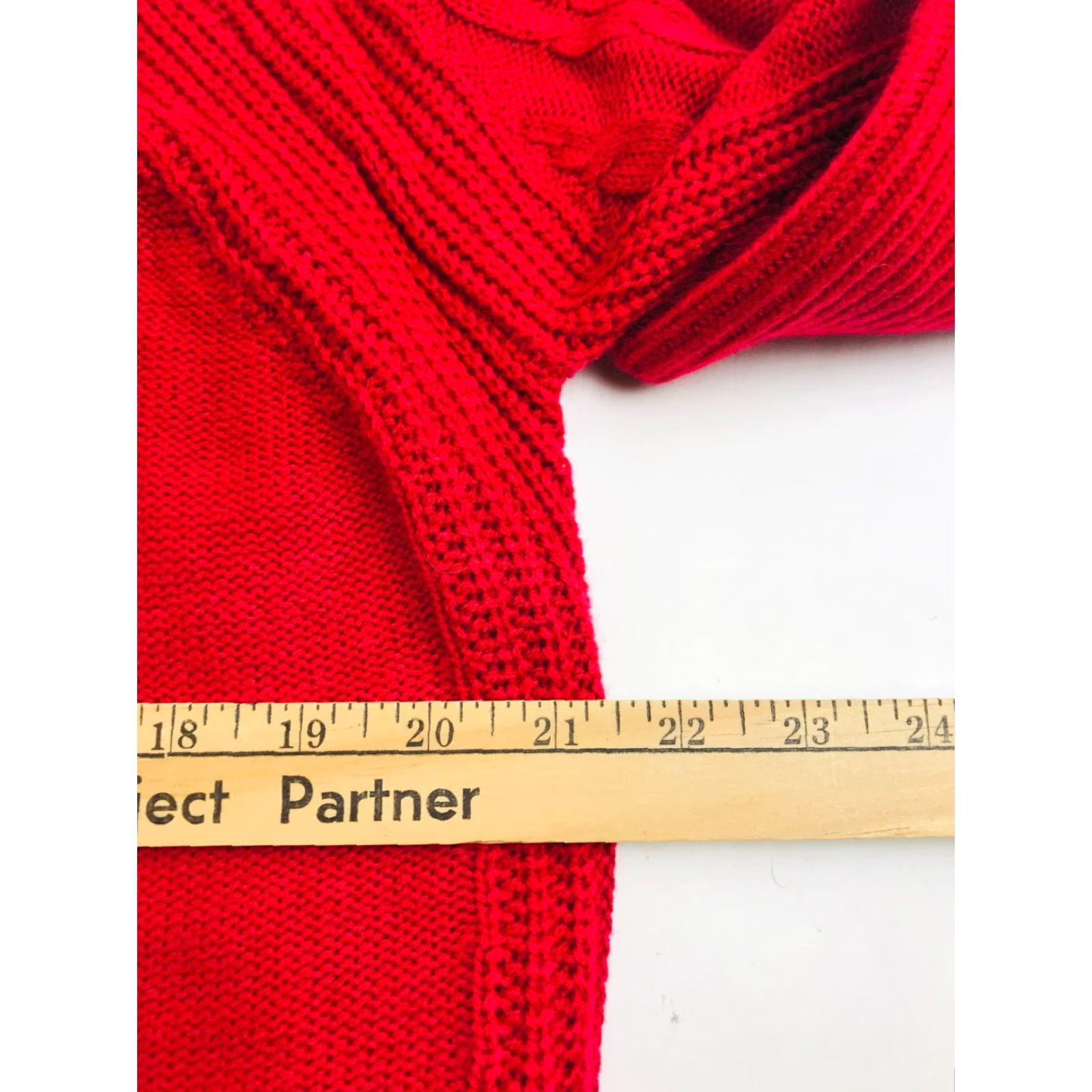 Vintage LuLaRoe Sweater Women's Size Medium Solid Red Long Sleeve Crew Neck Knitted Size M / US 6-8 / IT 42-44 - 3 Thumbnail