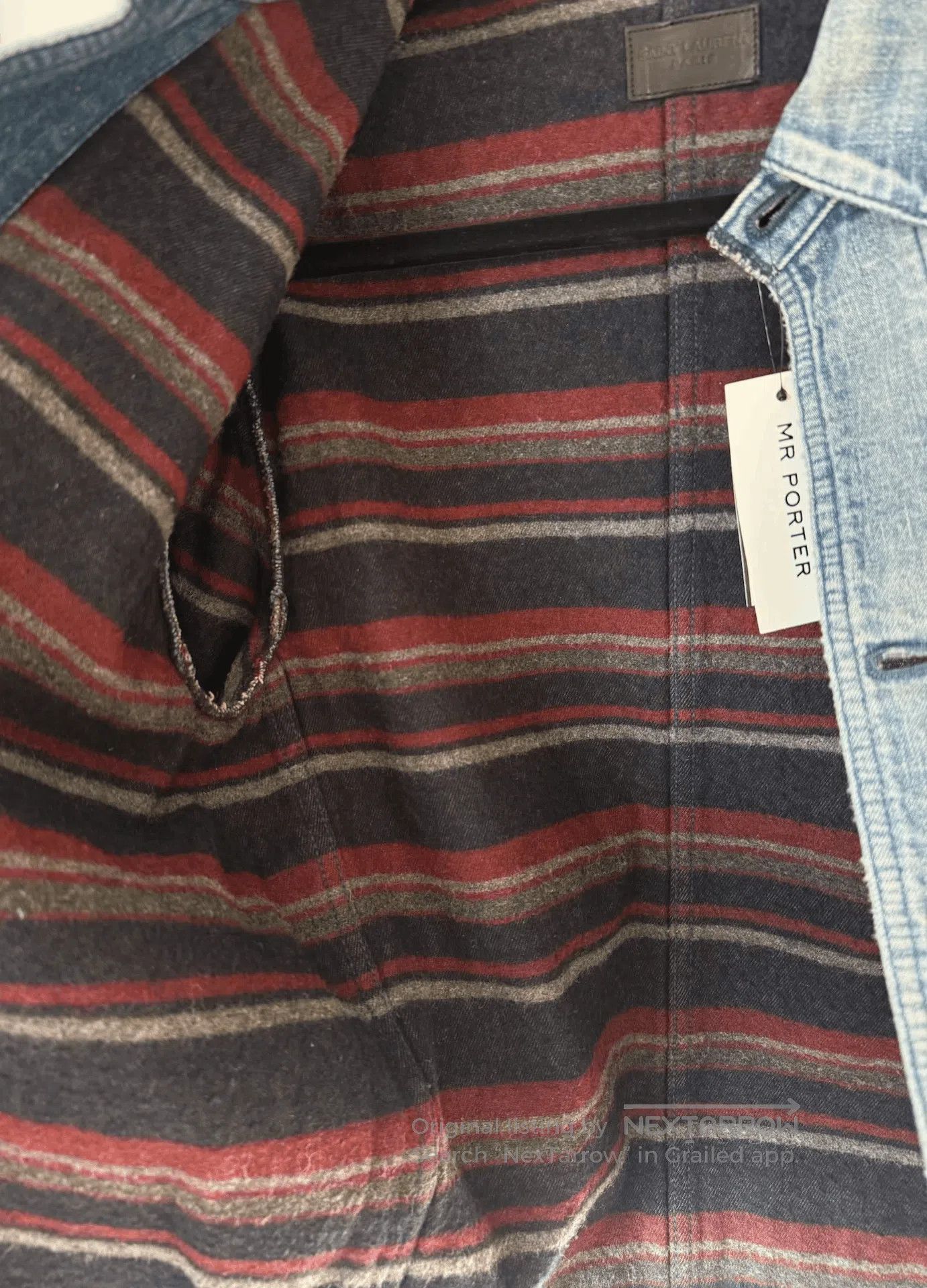 Saint Laurent Paris Saint Laurent 2020 Men's Distressed Denim Puffer. Size US XS / EU 42 / 0 - 8 Thumbnail