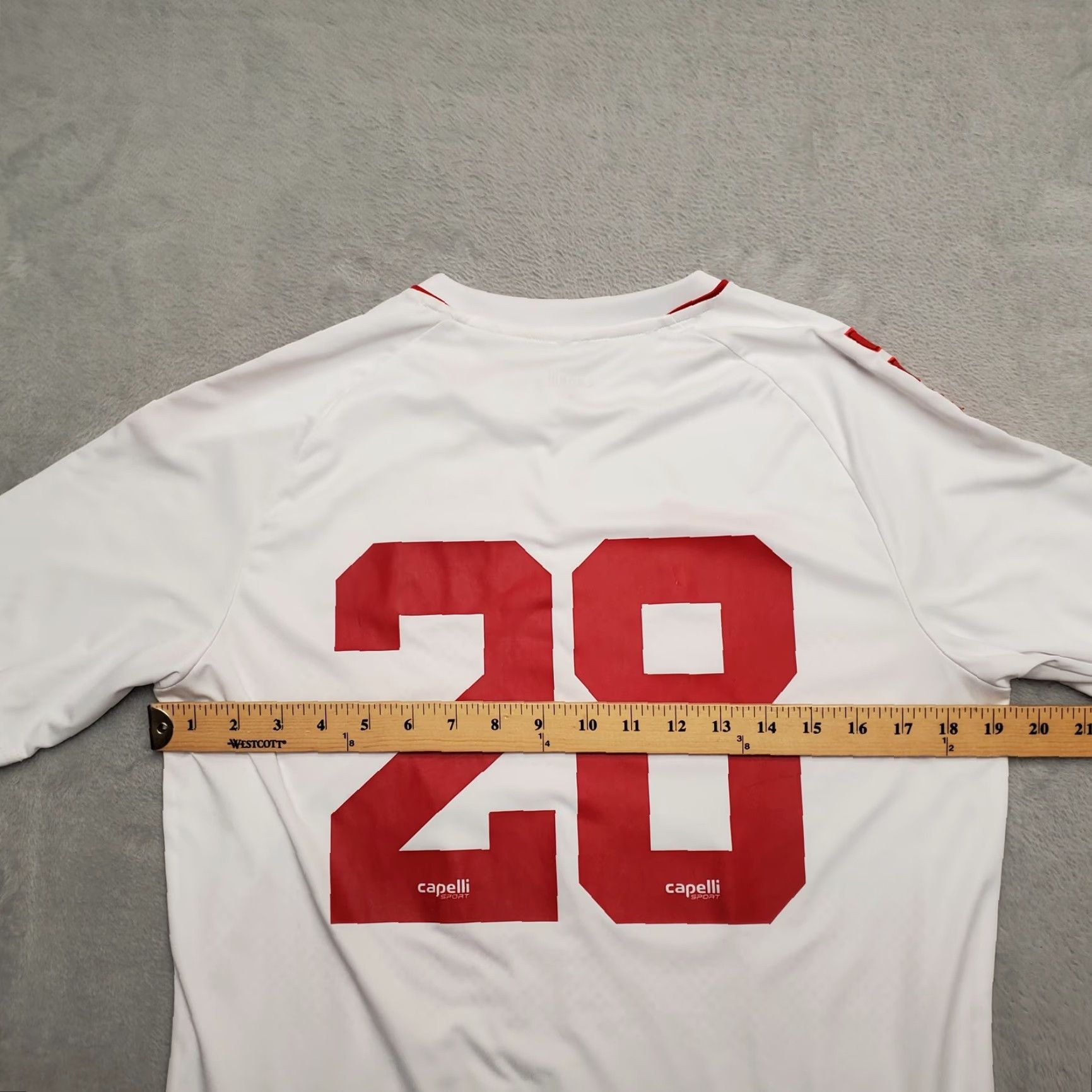 Vintage Capelli Sport Shirt Mens Medium White Short Sleeve Performance Crewneck Montana Size US M / EU 48-50 / 2 - 8 Thumbnail