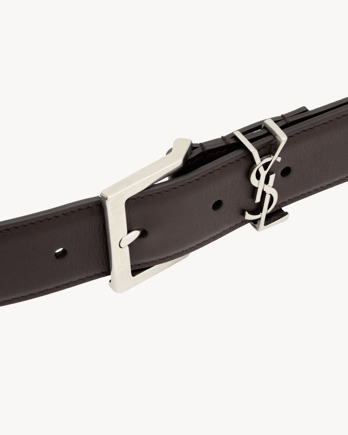 Saint Laurent Paris CASSANDRE VADIM BELT IN SMOOTH LEATHER Size ONE SIZE - 3 Thumbnail