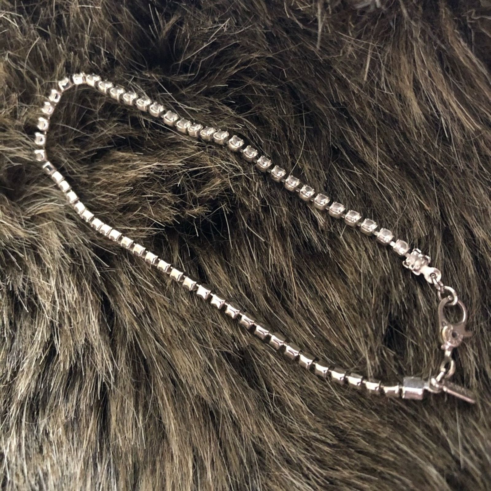 Monet Vintage Monet silver tone rhinestone bracelet Size ONE SIZE - 2 Thumbnail