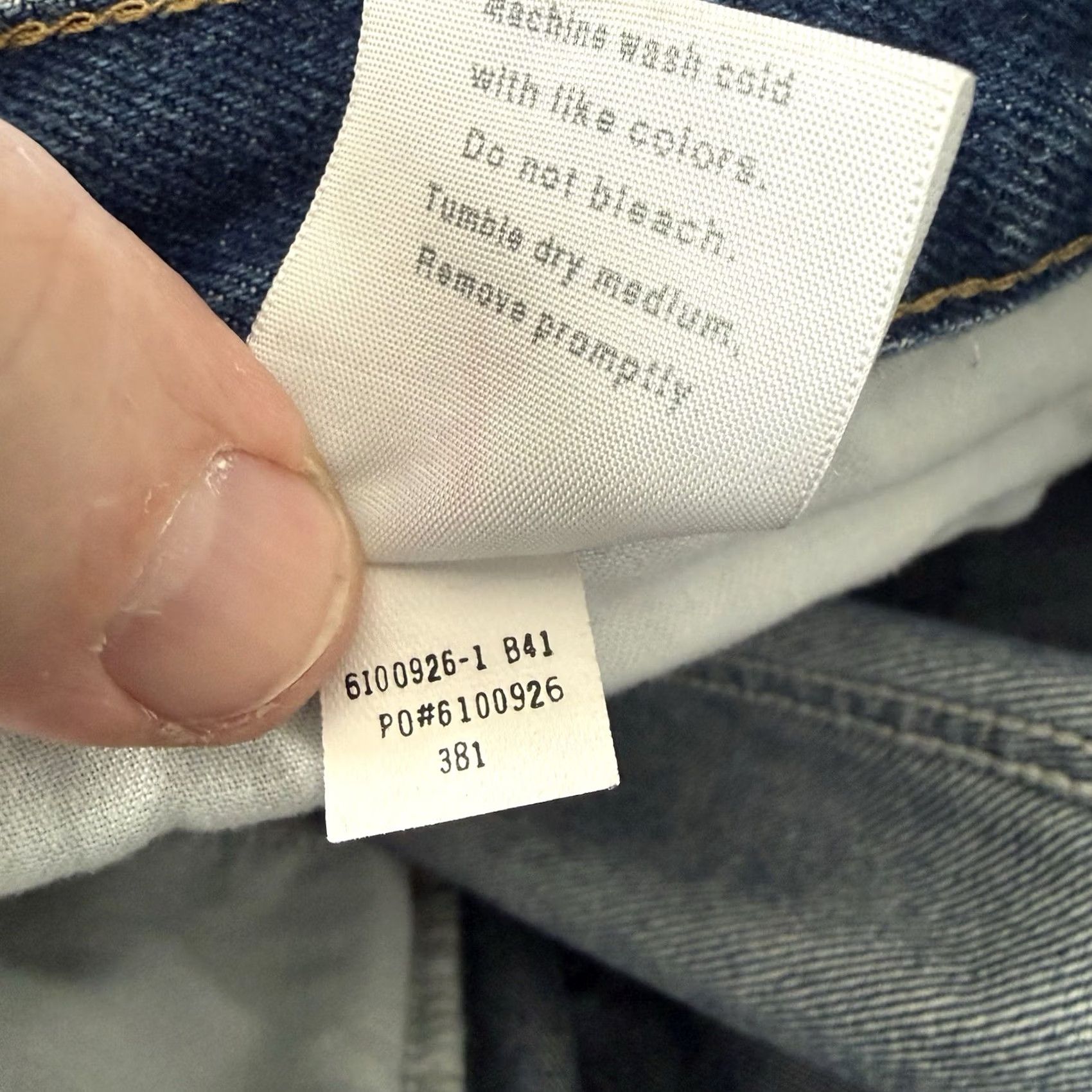 Carhartt Carhartt Jeans Mens 40x30 Relaxed Fit Straight Leg Dark Wash Blue Cotton 381-83 Logo Size US 40 / EU 56 - 4 Thumbnail