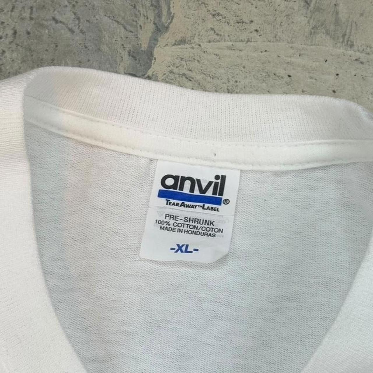 Anvil Anvil Men's White and Black Tshirt Size US XL / EU 56 / 4 - 4 Thumbnail