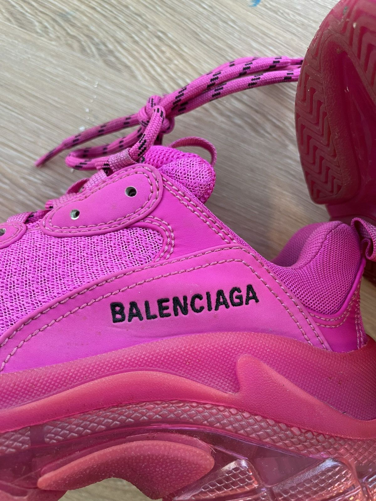 Balenciaga Pink Balenciaga Triple S Size US 6.5 / IT 36.5 - 4 Thumbnail