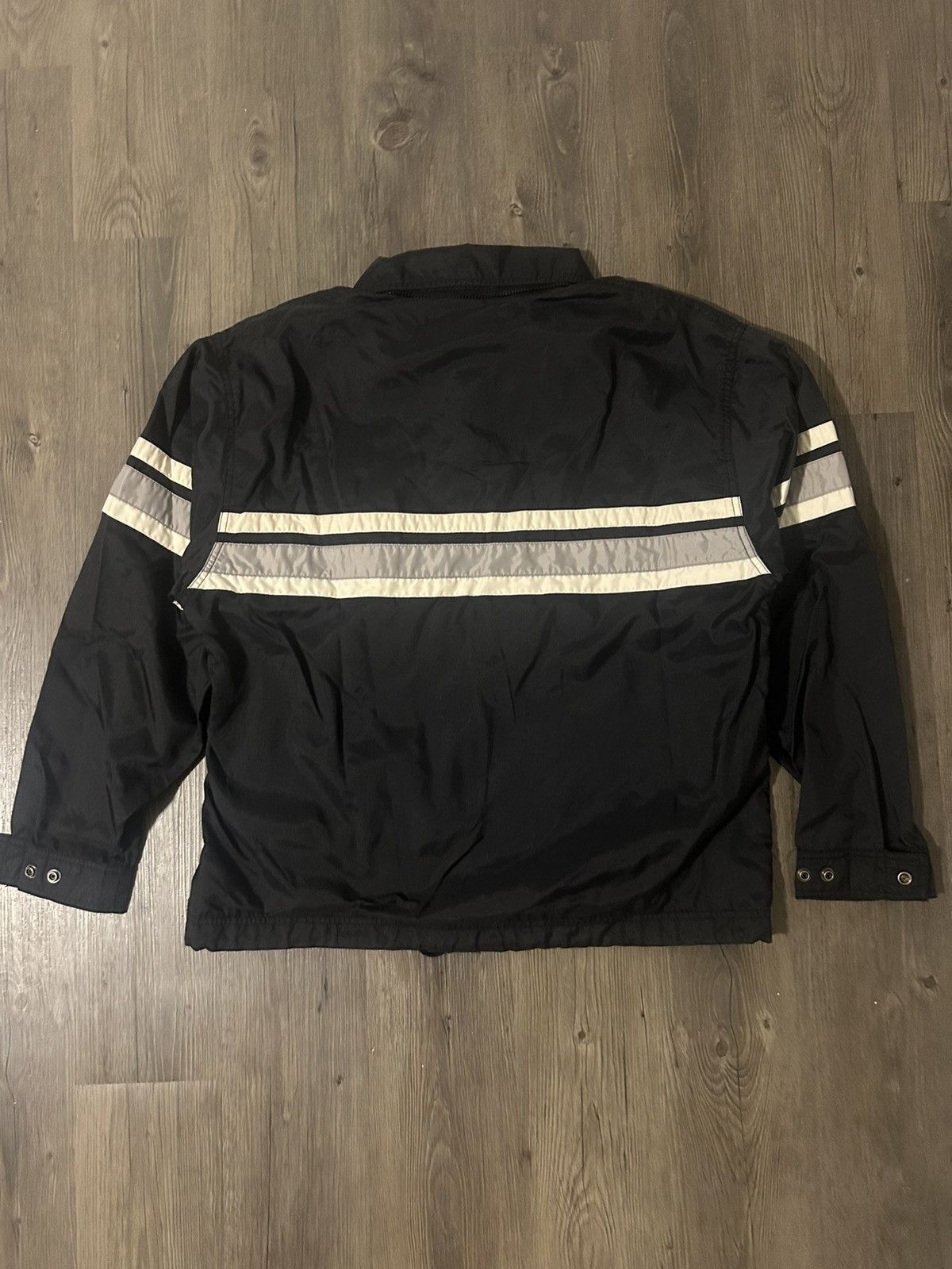 Nike Vintage Ocean Earth Striped Windbreaker Size US XL / EU 56 / 4 - 4 Thumbnail