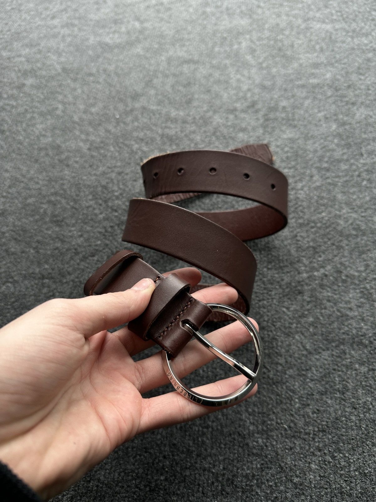 LIEBESKIND BERLIN 🚨 RARE VINTAGE LIEBESKIND BERLIN BROWN LEATHER BELT Size ONE SIZE - 1 Thumbnail