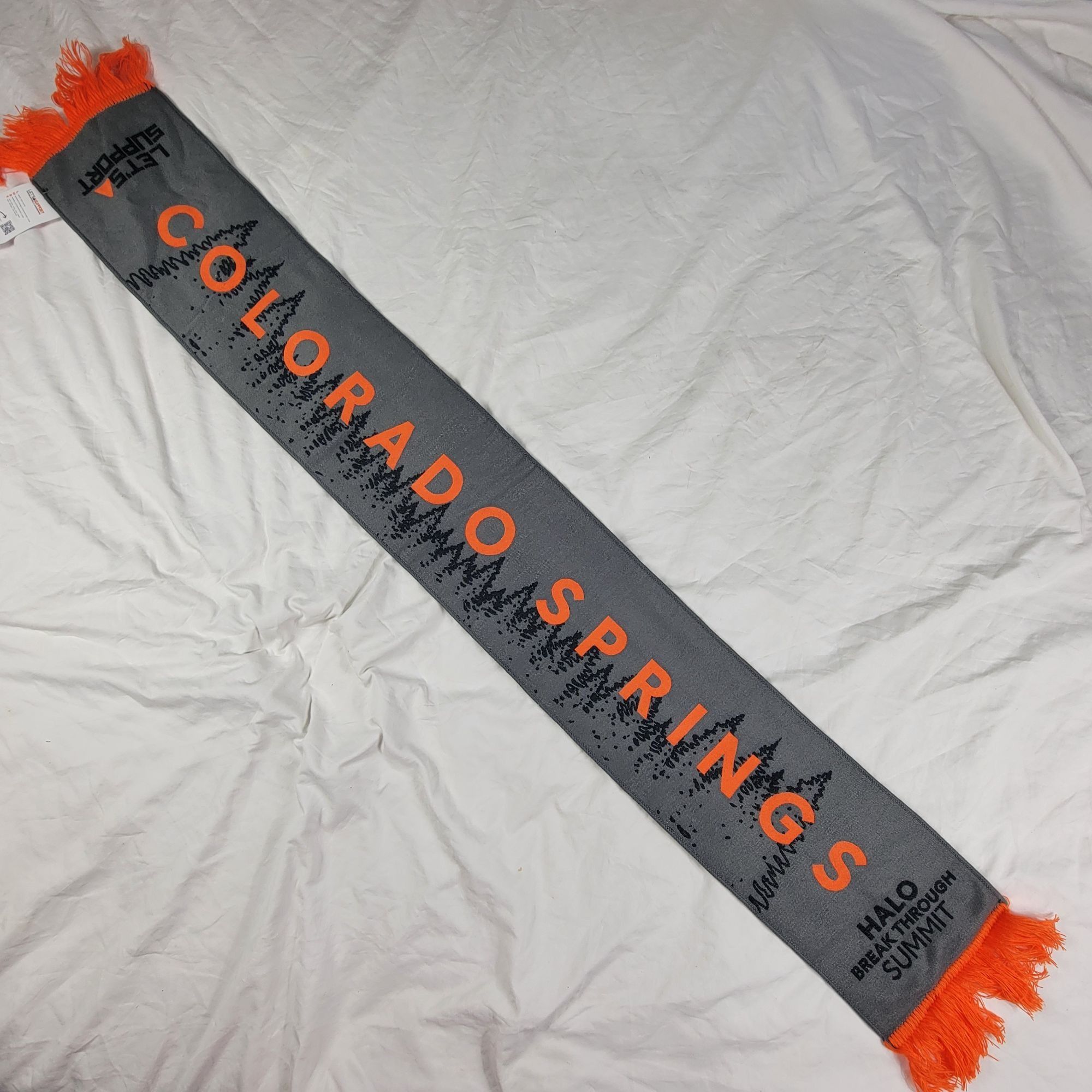 Halo Colorado Springs Halo Break Through Summit Gray Orange Scarf Size ONE SIZE - 1 Thumbnail