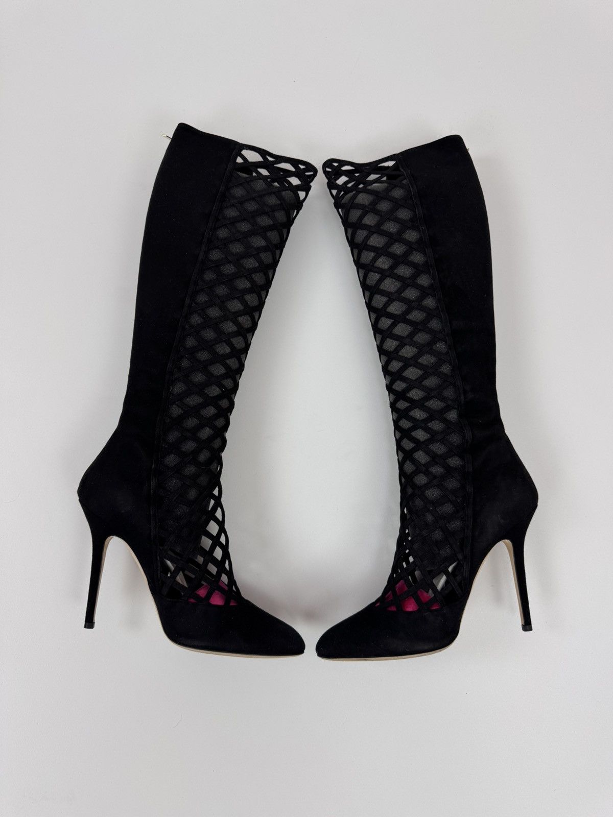 Jimmy Choo Jimmy Choo Delta Knee-High Boots cutout details Perforated Size US 8.5 / IT 38.5 - 1 Thumbnail