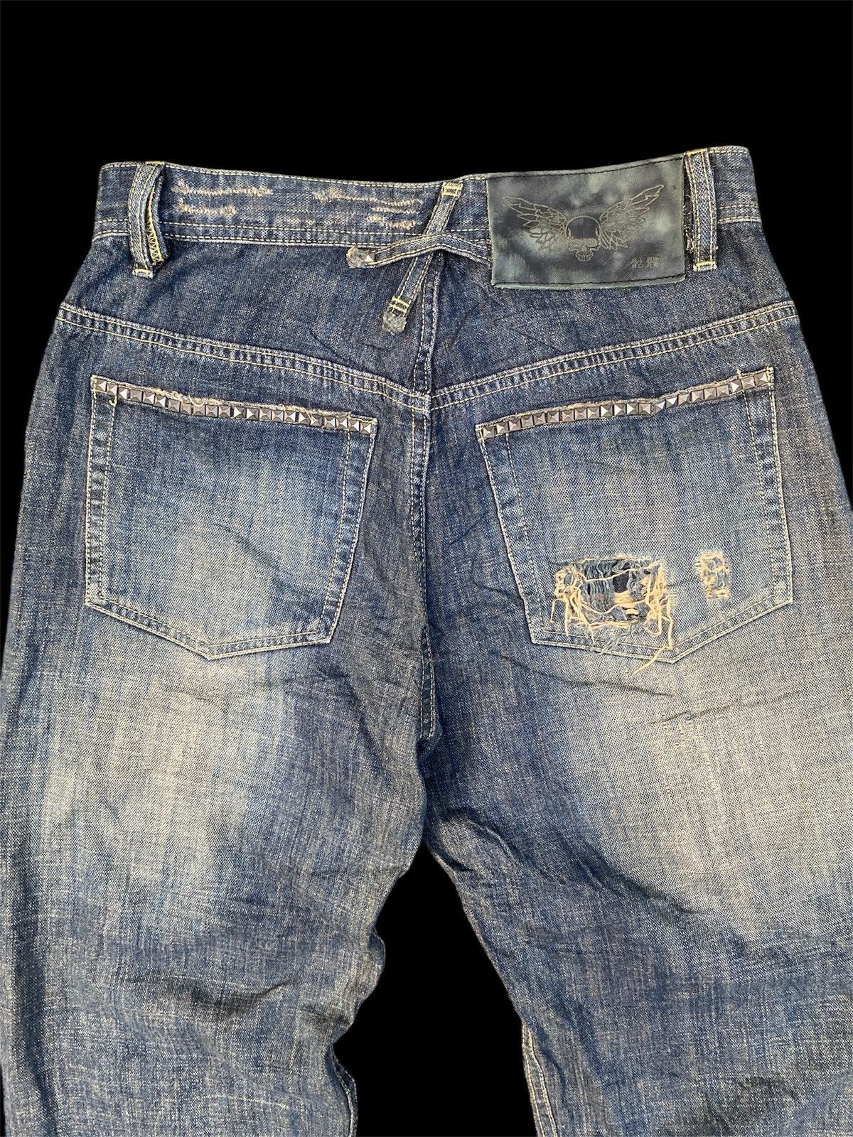 Tornado Mart Japanese Kulo Distressed Baggy Denim Size US 32 / EU 48 - 5 Thumbnail