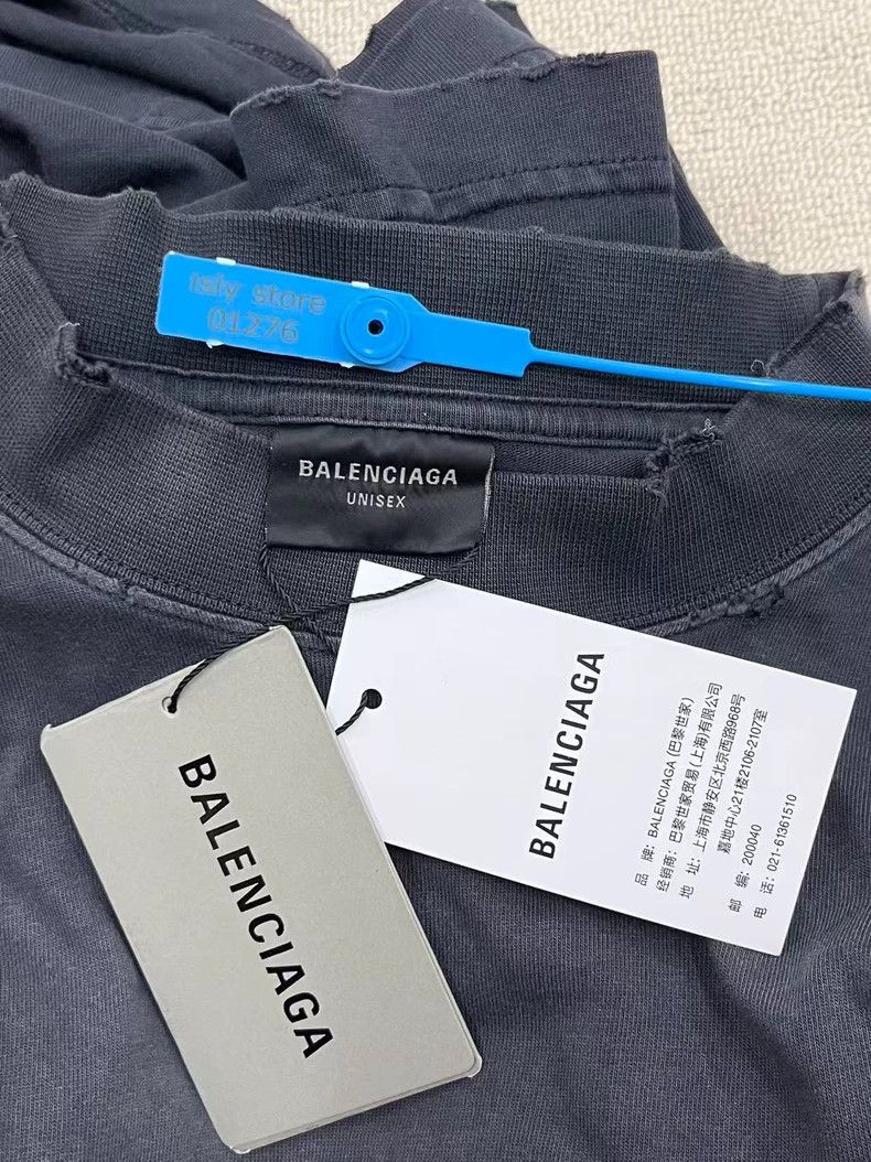 Balenciaga Balenciaga Tape Alphabet Logo Printed Jersey Knit Round Ne Size US S / EU 44-46 / 1 - 5 Thumbnail