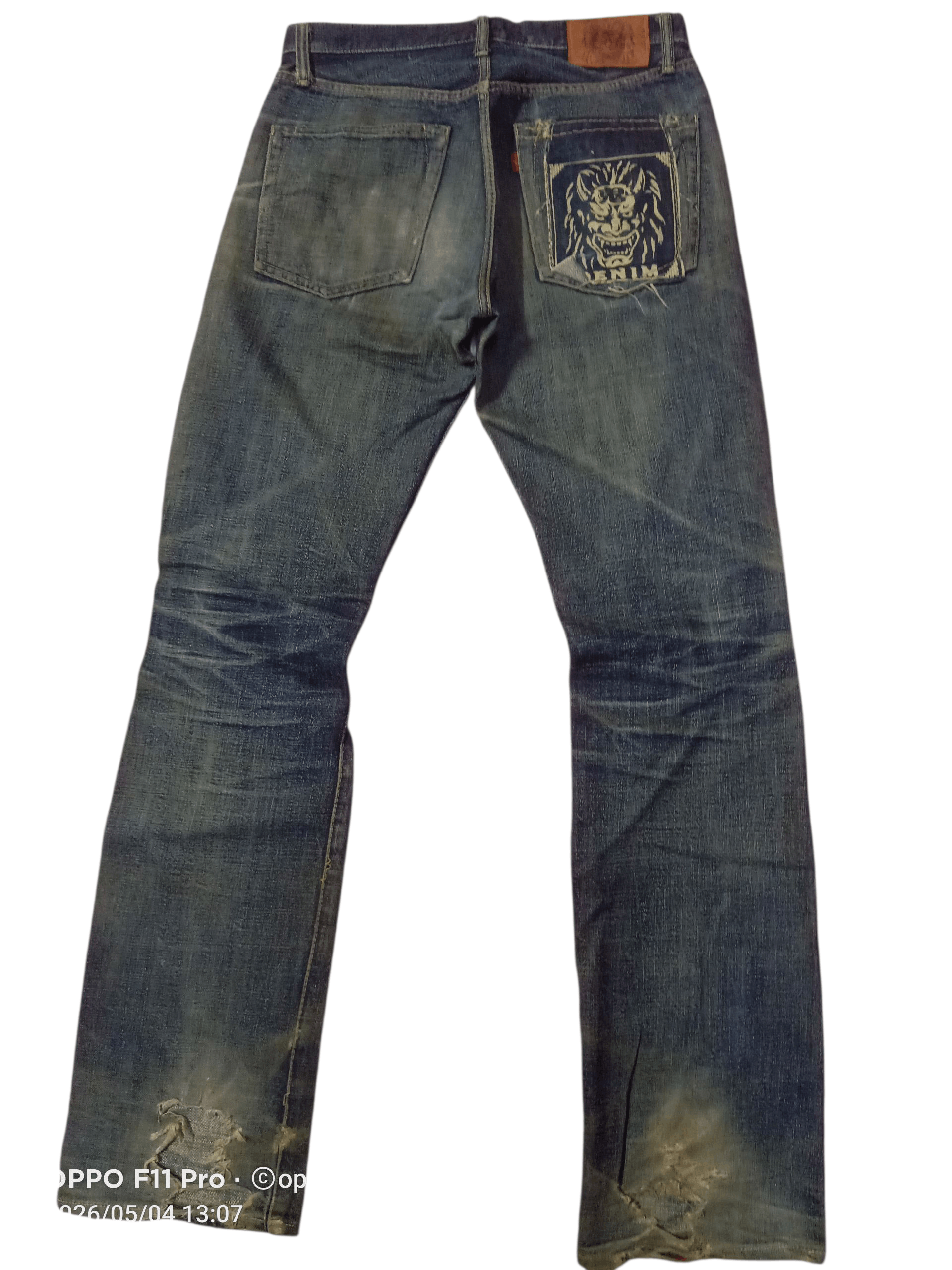 Oni Oni Denim 14oz Pure Blue Distressdenim Redselved Size US 30 / EU 46 - 2 Thumbnail