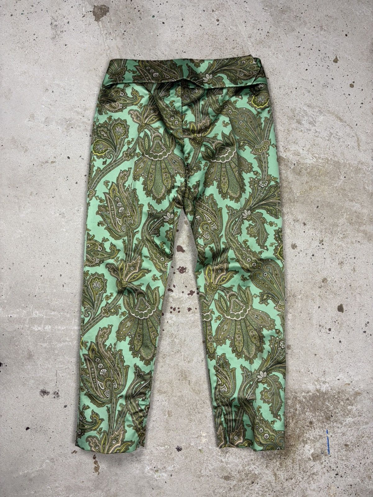 Dolce & Gabbana SS2000 Dolce & Gabbana Paisley Print Silk Set Pants + Shirt Size 30" / US 8 / IT 44 - 5 Thumbnail
