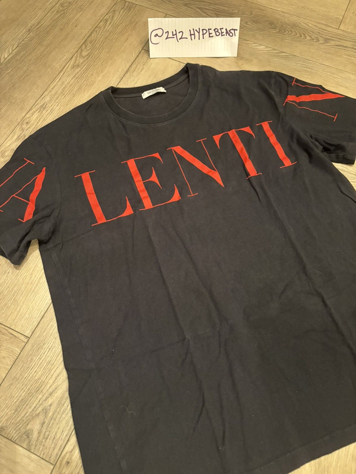 Valentino Valentino Logo Printed Crewneck T-Shirt Size US XXL / EU 58 / 5 - 5 Thumbnail